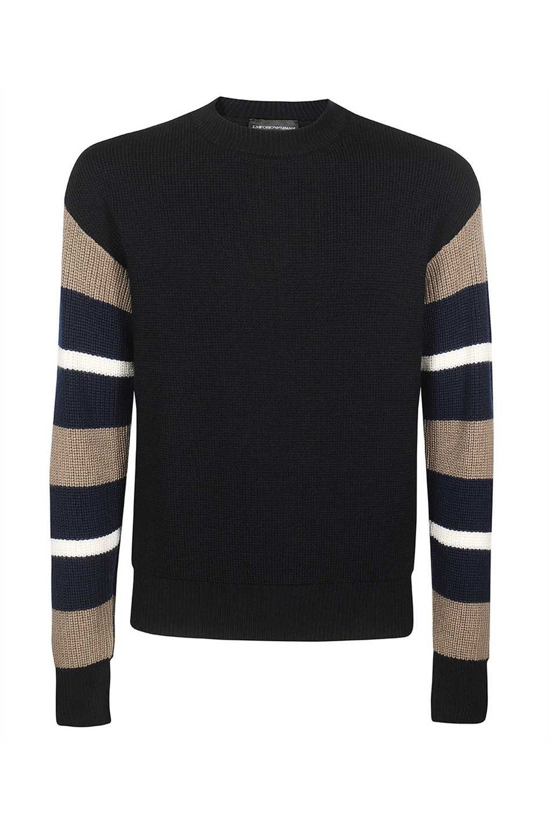 Piralo-OUTLET-SALE-Long sleeve crew-neck sweater-ARCHIVIST