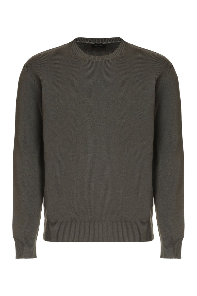 Roberto Collina-OUTLET-SALE-Long sleeve crew-neck sweater-ARCHIVIST