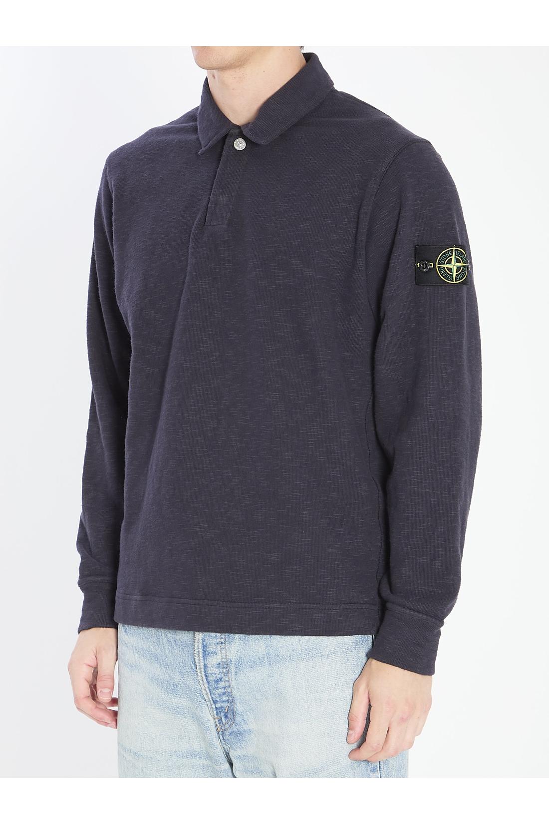 Stone Island-OUTLET-SALE-Long-sleeve polo shirt-ARCHIVIST