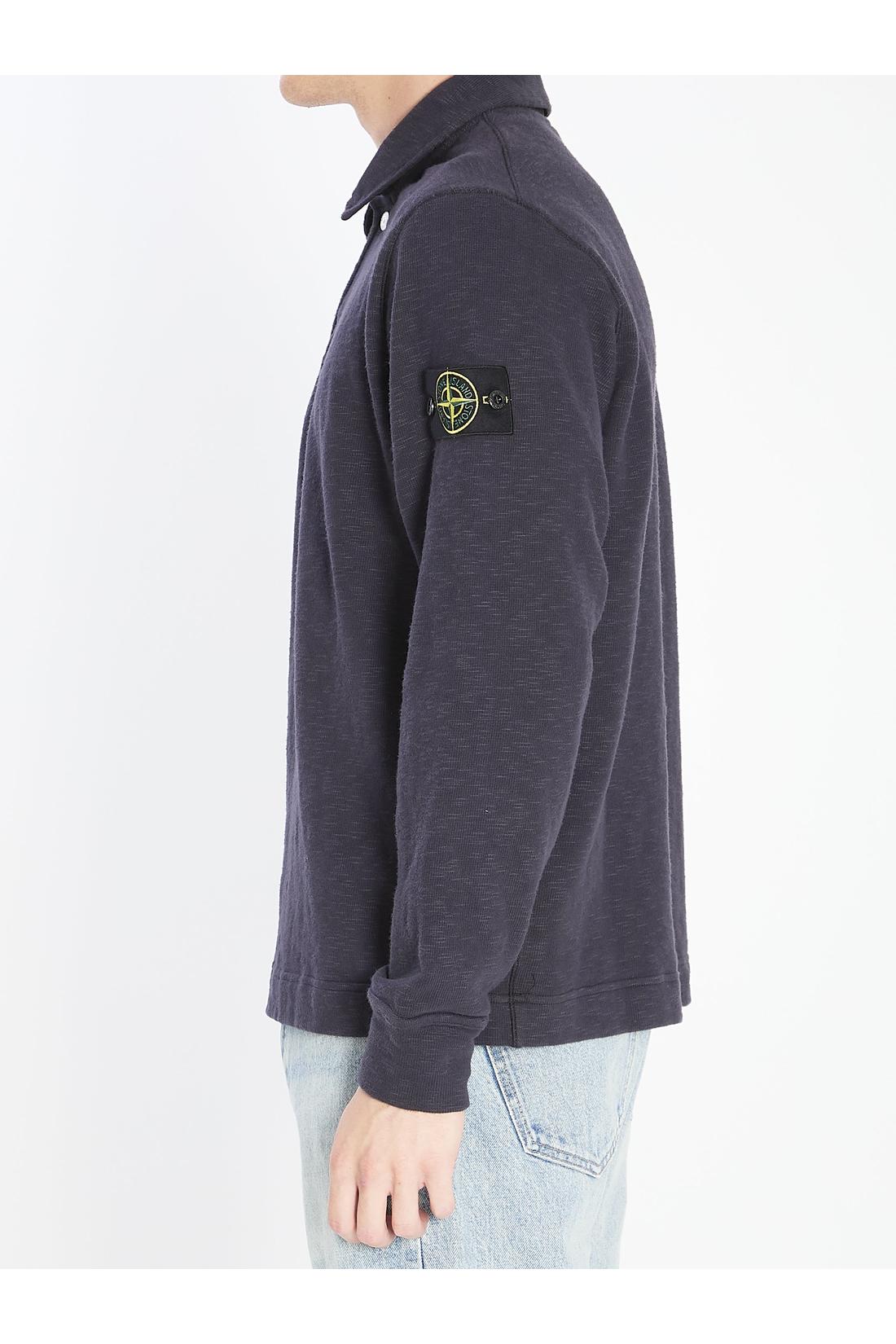 Stone Island-OUTLET-SALE-Long-sleeve polo shirt-ARCHIVIST