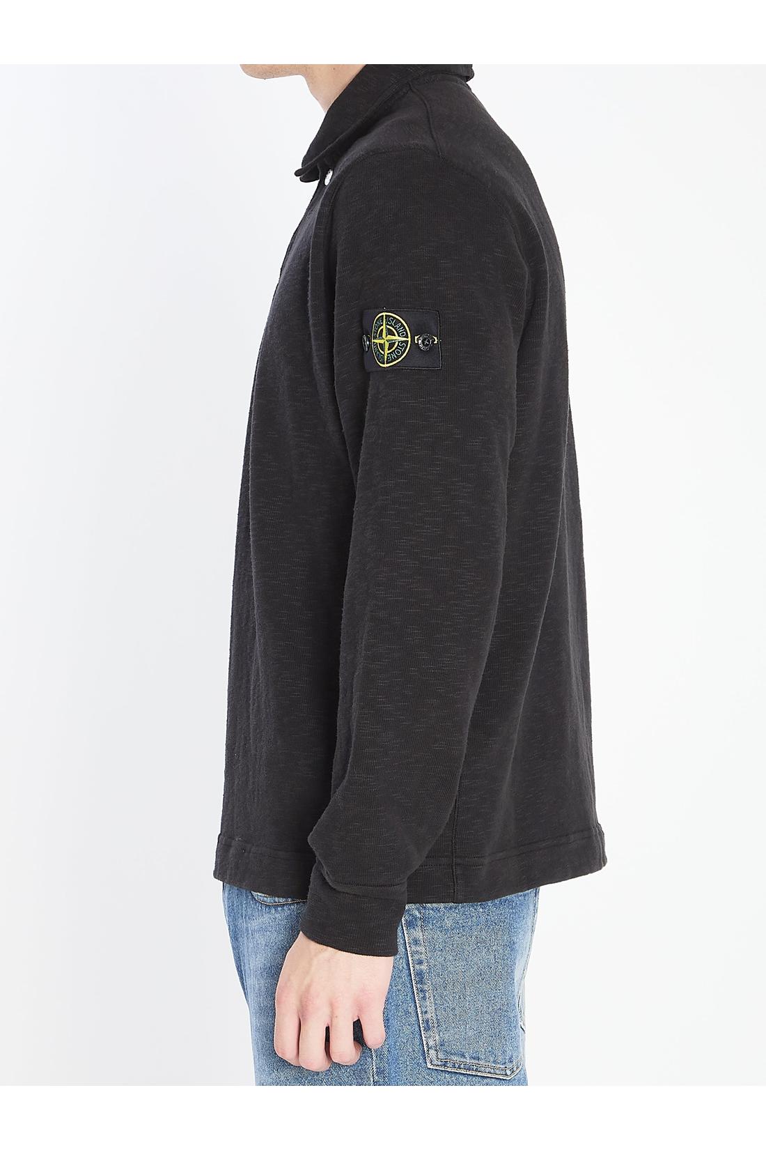 Stone Island-OUTLET-SALE-Long-sleeve polo shirt-ARCHIVIST