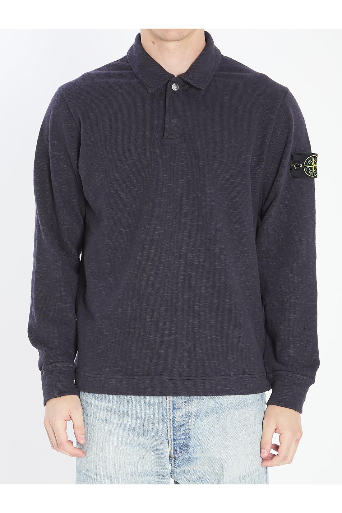 Stone Island-OUTLET-SALE-Long-sleeve polo shirt-ARCHIVIST