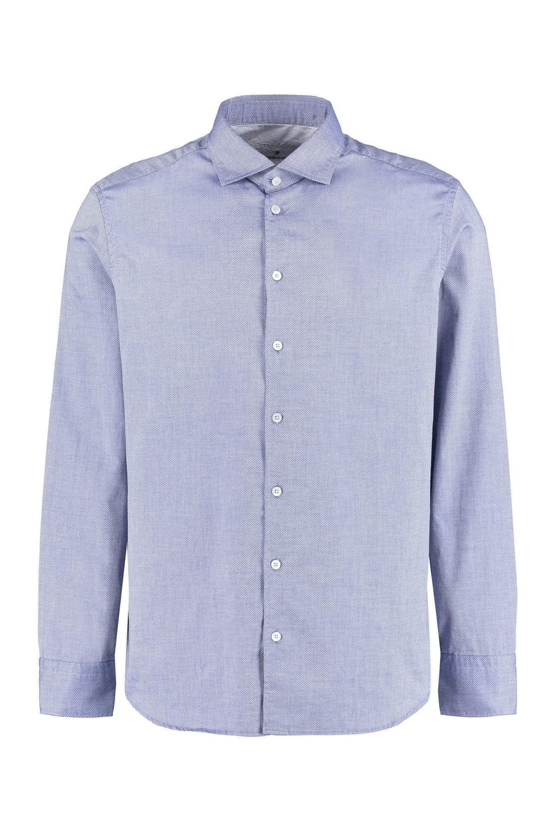 Piralo-OUTLET-SALE-Long sleeve stretch cotton shirt-ARCHIVIST