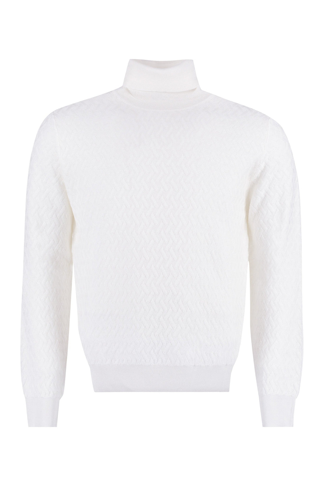 Canali-OUTLET-SALE-Long sleeve wool turtleneck sweater-ARCHIVIST