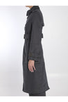 BURBERRY-OUTLET-SALE-Long trench coat in cotton and nylon-ARCHIVIST