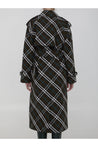 BURBERRY-OUTLET-SALE-Long trench coat in cotton blend-ARCHIVIST