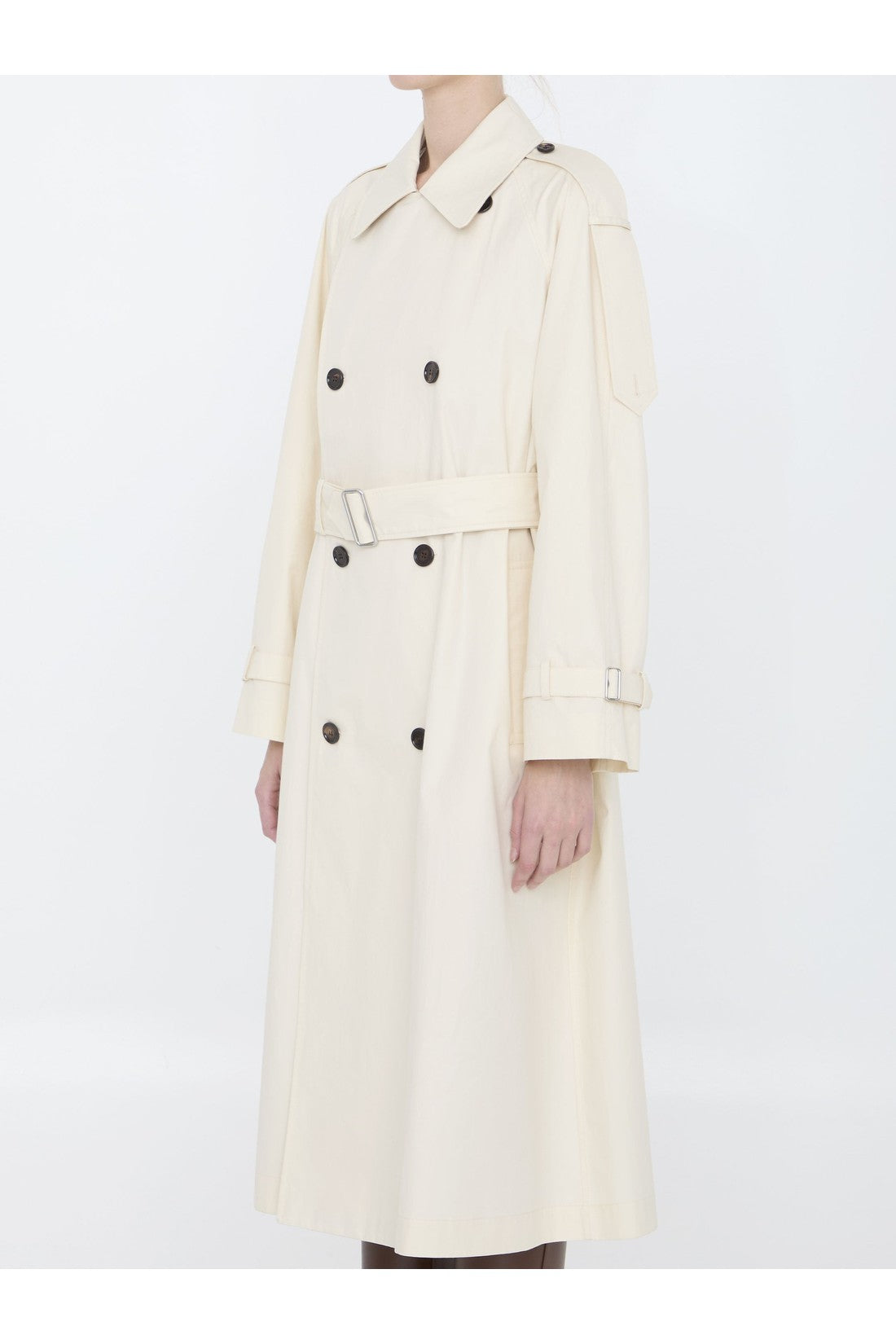 BURBERRY-OUTLET-SALE-Long trench in gabardine-ARCHIVIST