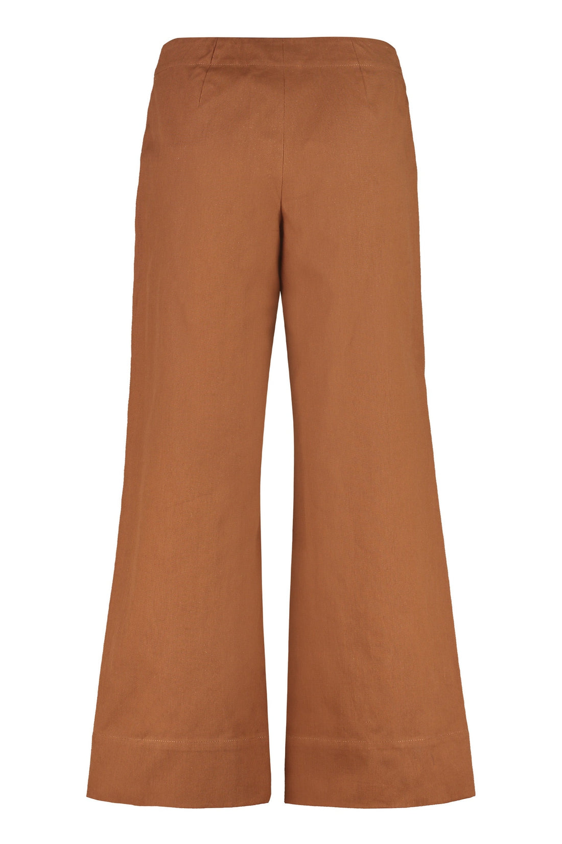 Max Mara-OUTLET-SALE-Lonza high-rise cotton trousers-ARCHIVIST