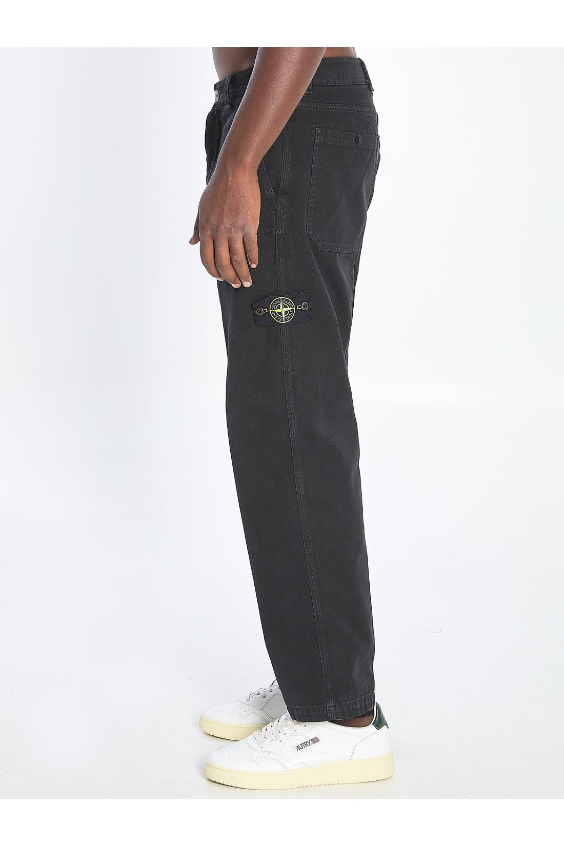 Stone Island-OUTLET-SALE-Loose fit pants-ARCHIVIST