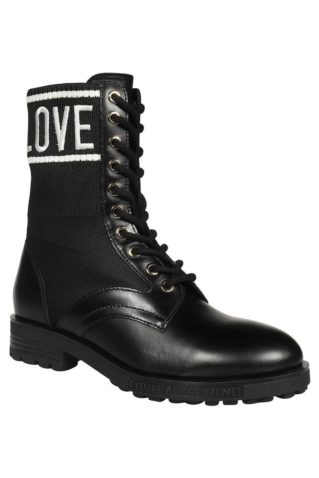 Lace-up ankle boots-Love Moschino-OUTLET-SALE-ARCHIVIST