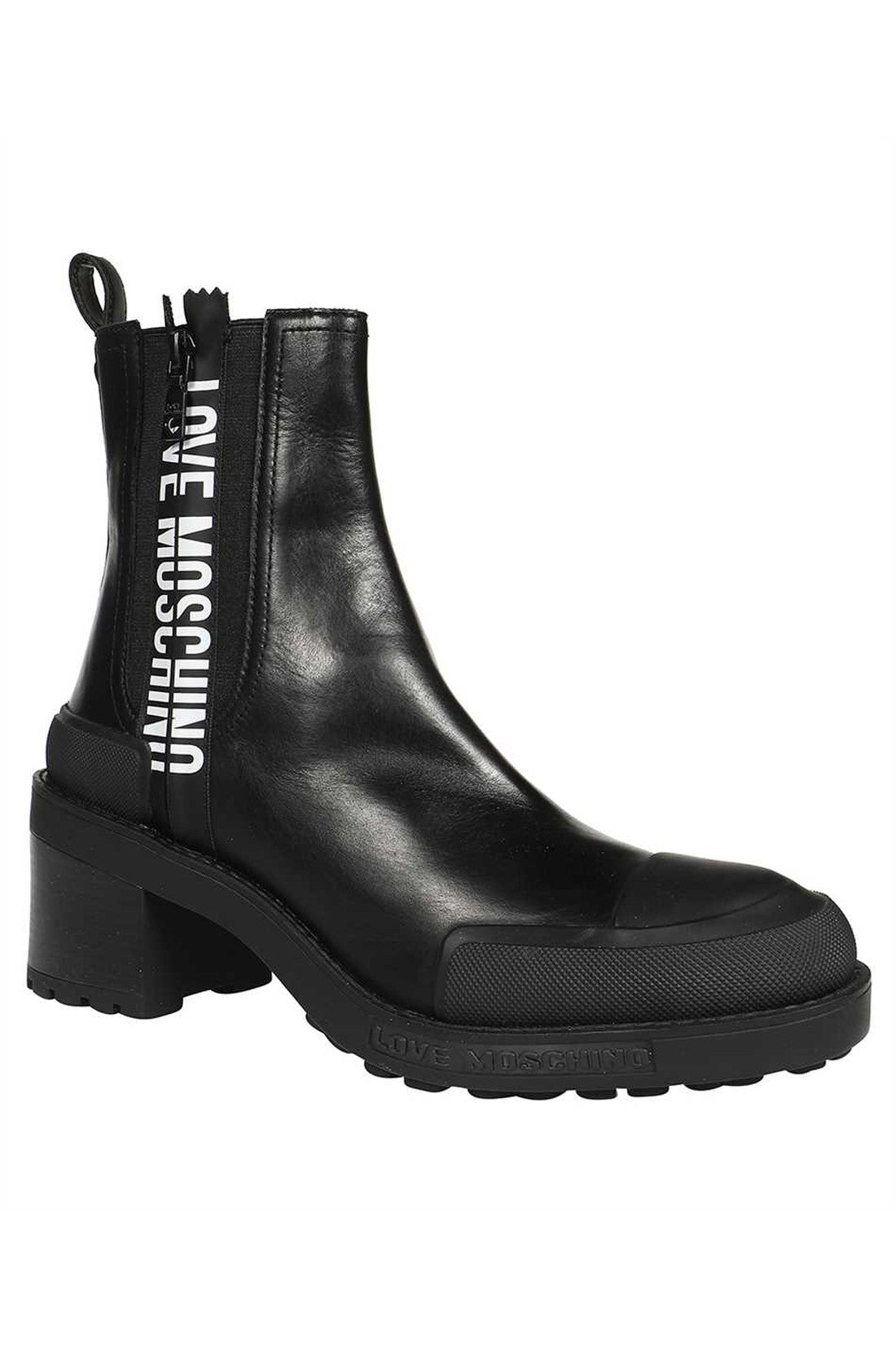 Leather ankle boots-Love Moschino-OUTLET-SALE-ARCHIVIST