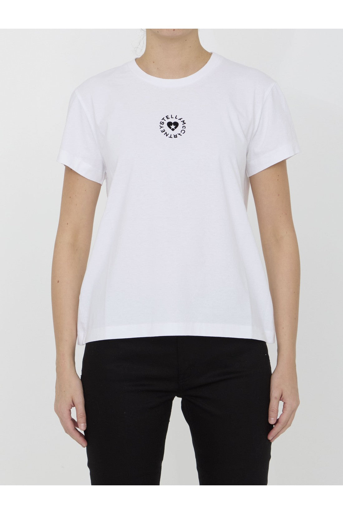 STELLA MCCARTNEY-OUTLET-SALE-Lovestruck Logo t-shirt-ARCHIVIST