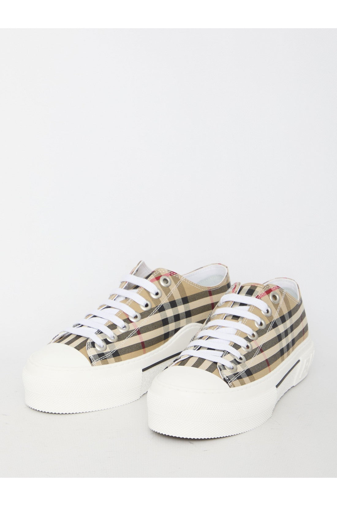 BURBERRY-OUTLET-SALE-Low Top Check sneakers-ARCHIVIST