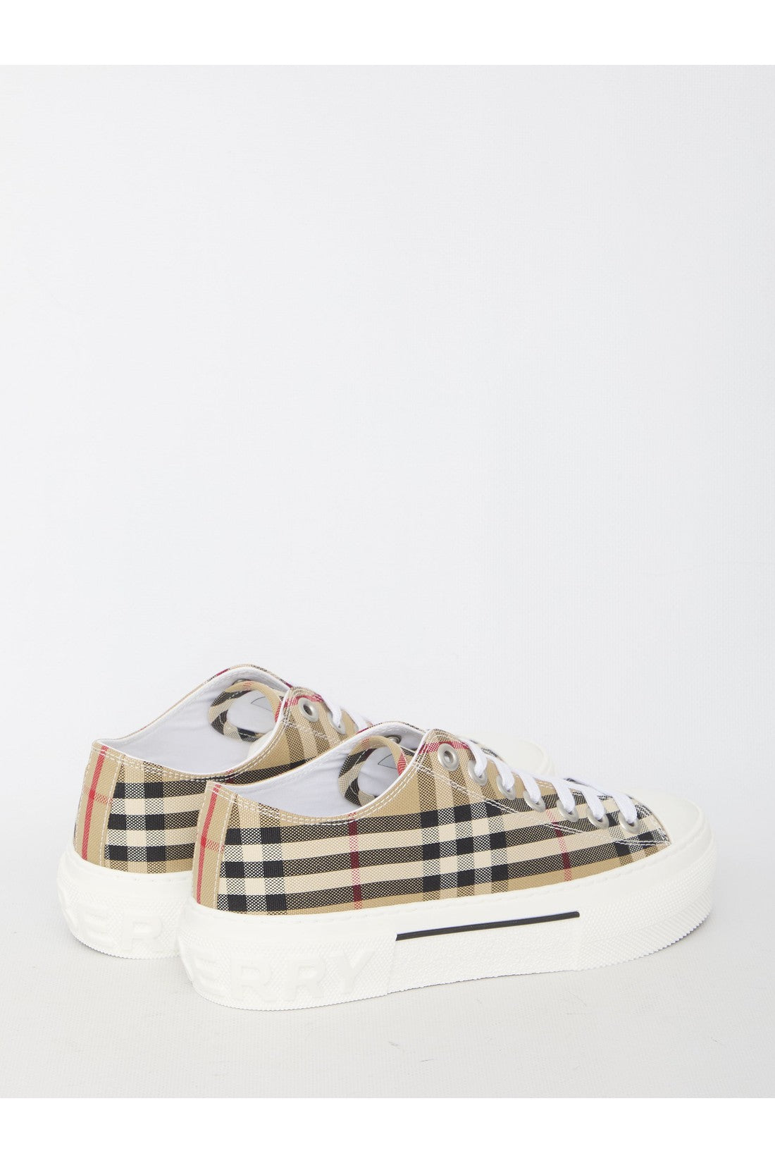 BURBERRY-OUTLET-SALE-Low Top Check sneakers-ARCHIVIST