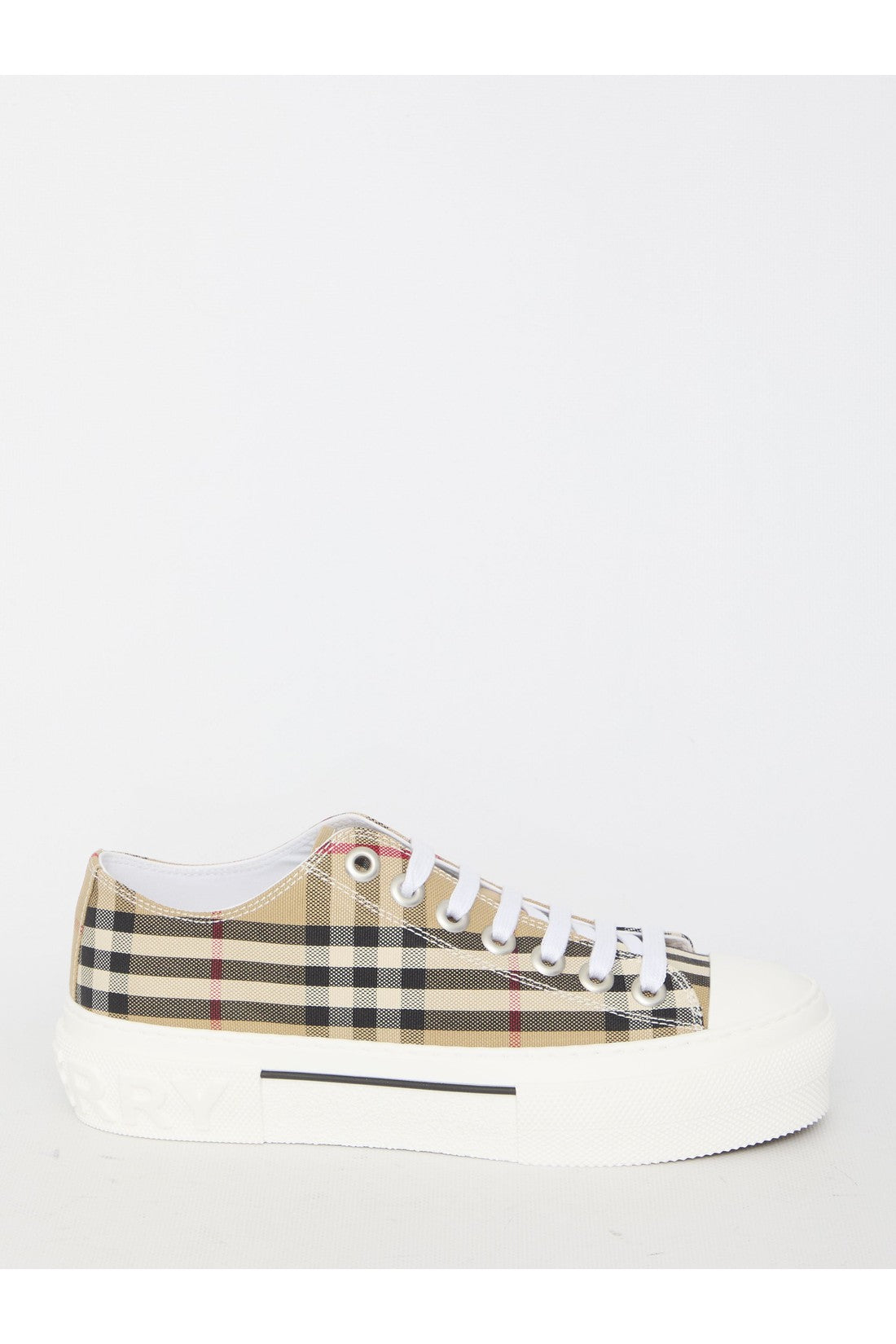 BURBERRY-OUTLET-SALE-Low Top Check sneakers-ARCHIVIST