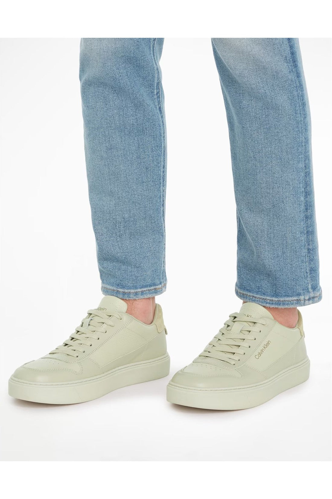 Calvin Klein-OUTLET-SALE-Low Top Lace Up Bskt Sneakers-ARCHIVIST