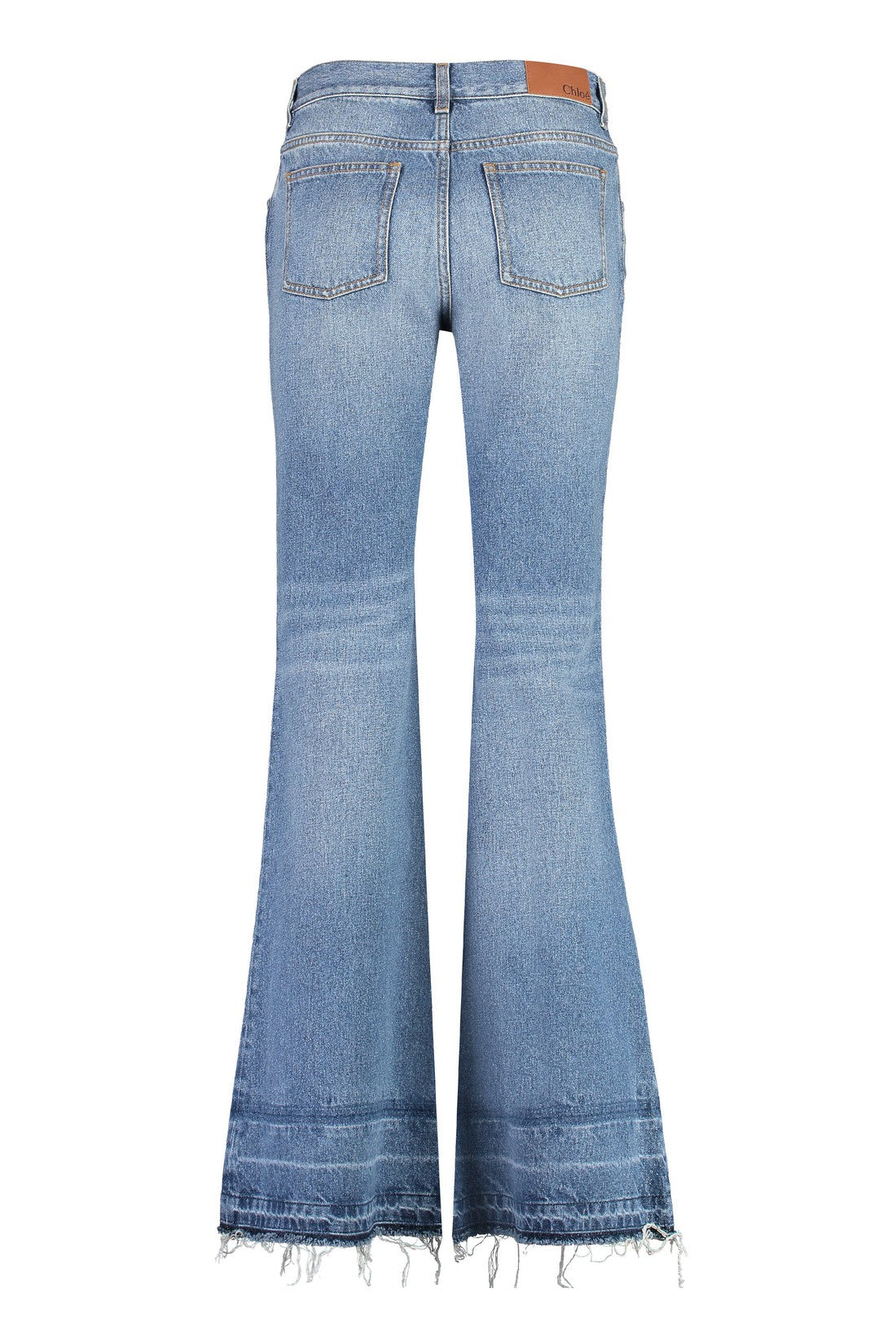 Chloé-OUTLET-SALE-Low-rise flared jeans-ARCHIVIST