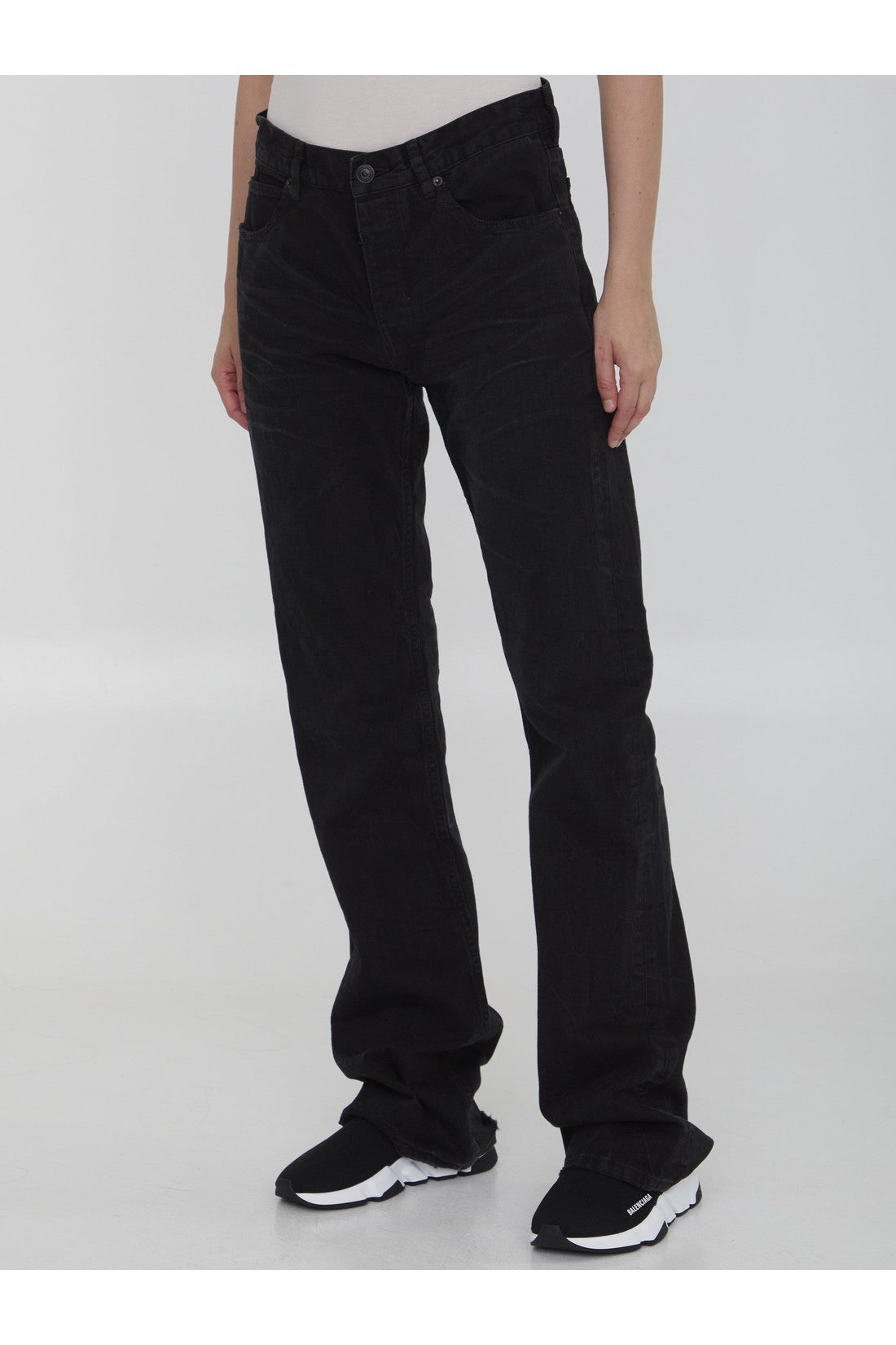 BALENCIAGA-OUTLET-SALE-Low waist straight jeans-ARCHIVIST