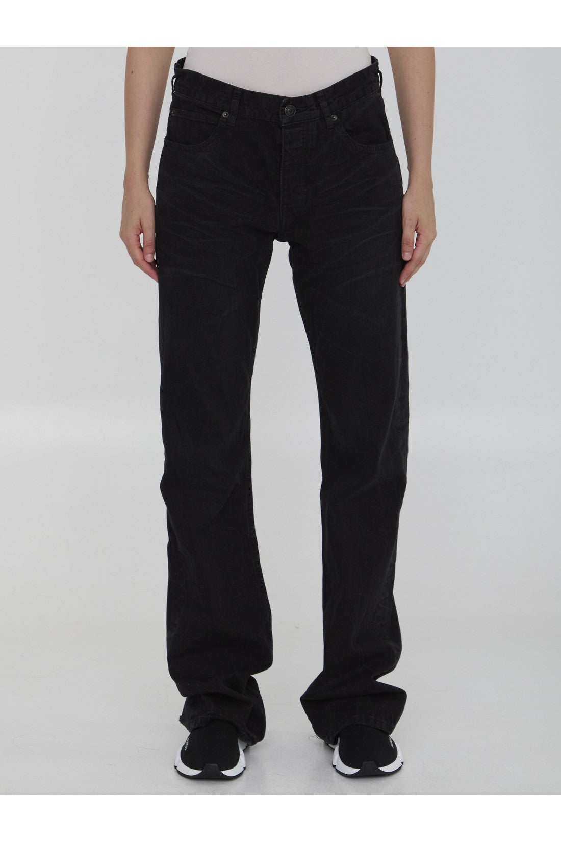 BALENCIAGA-OUTLET-SALE-Low waist straight jeans-ARCHIVIST