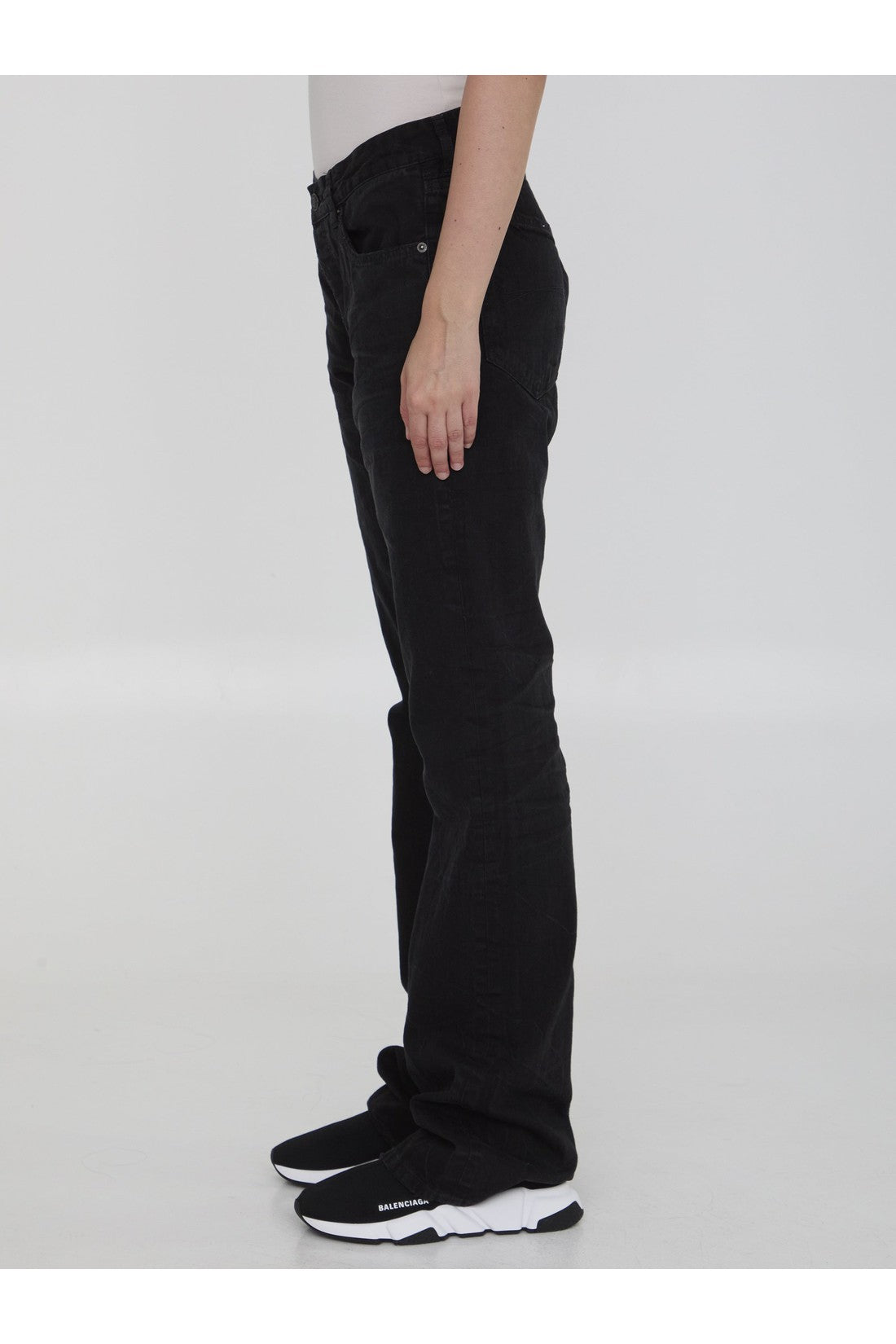 Balenciaga-OUTLET-SALE-Low waist straight jeans-ARCHIVIST