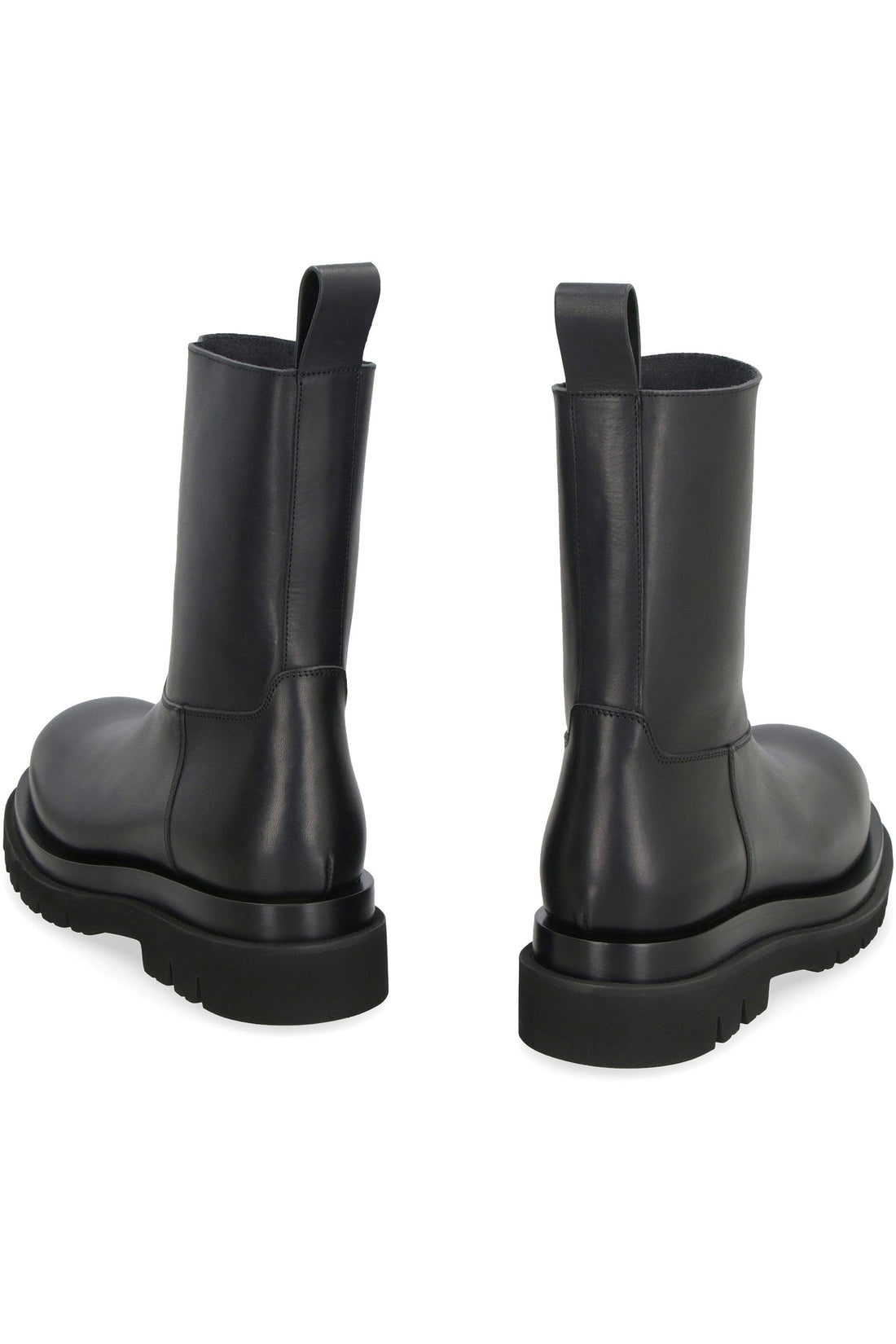 Bottega Veneta-OUTLET-SALE-Lug leather ankle boots-ARCHIVIST