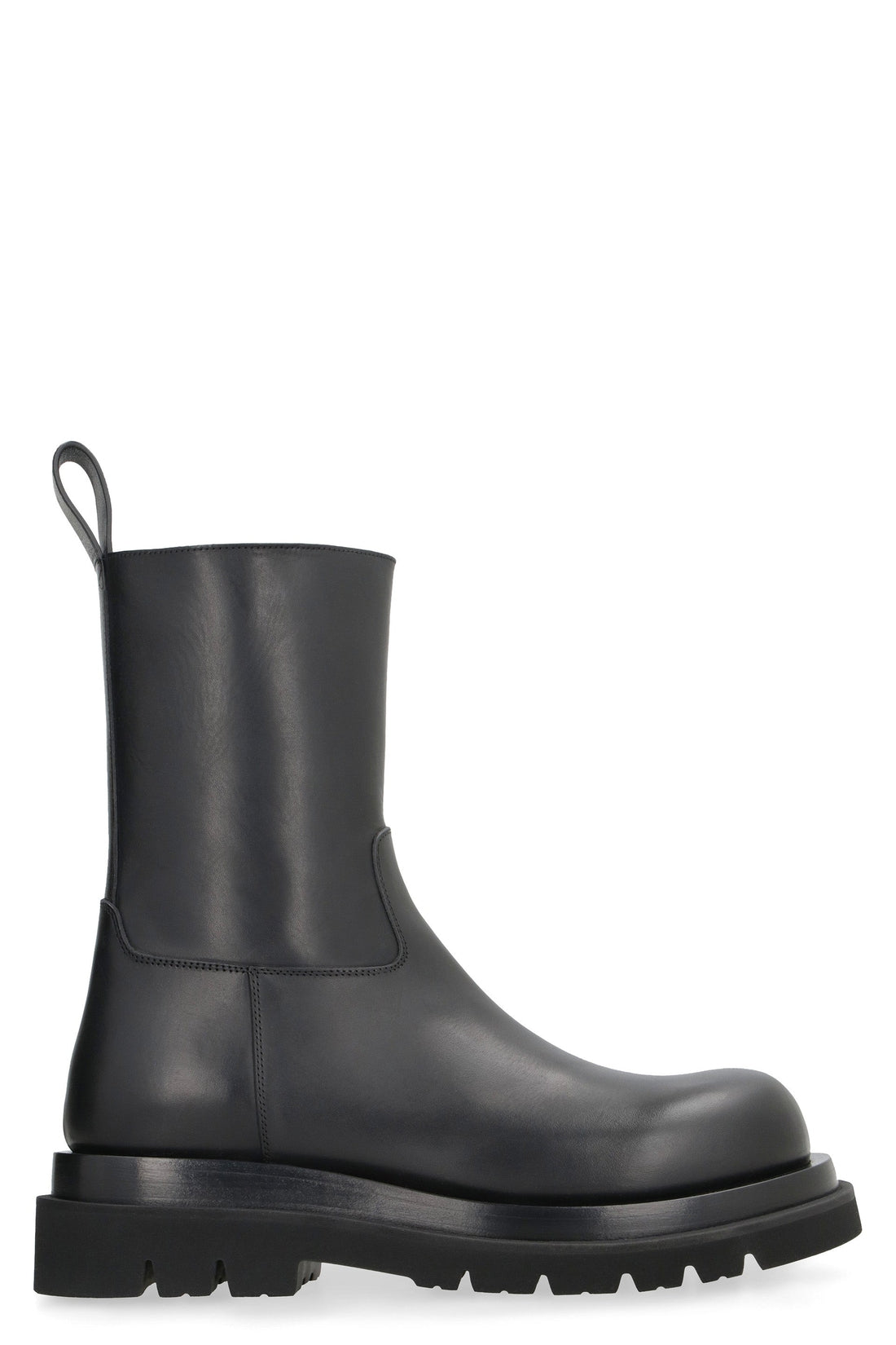 Bottega Veneta-OUTLET-SALE-Lug leather ankle boots-ARCHIVIST