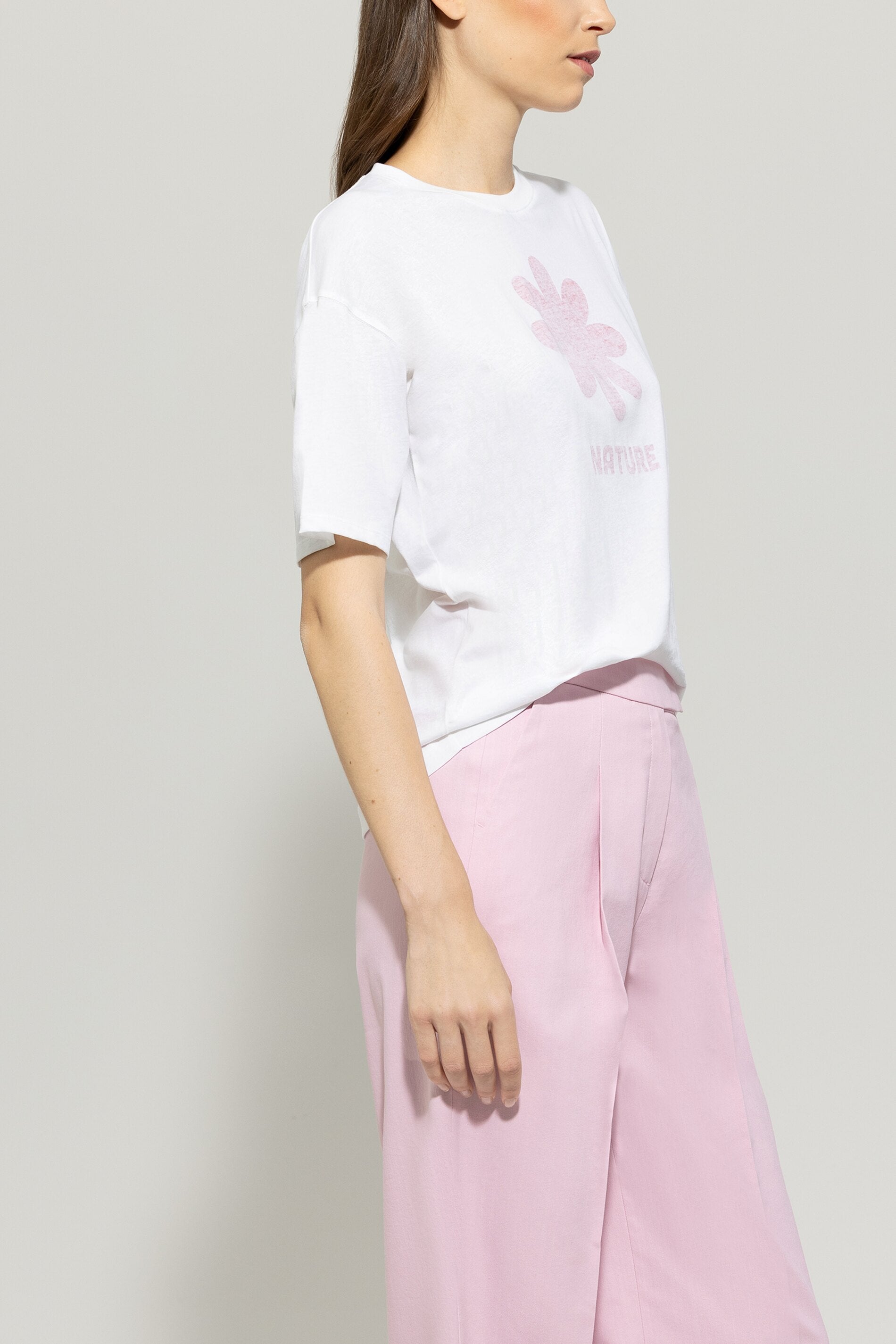 T-Shirt mit Blumen-Print-Shirts-Luisa Cerano-ARCHIVIST