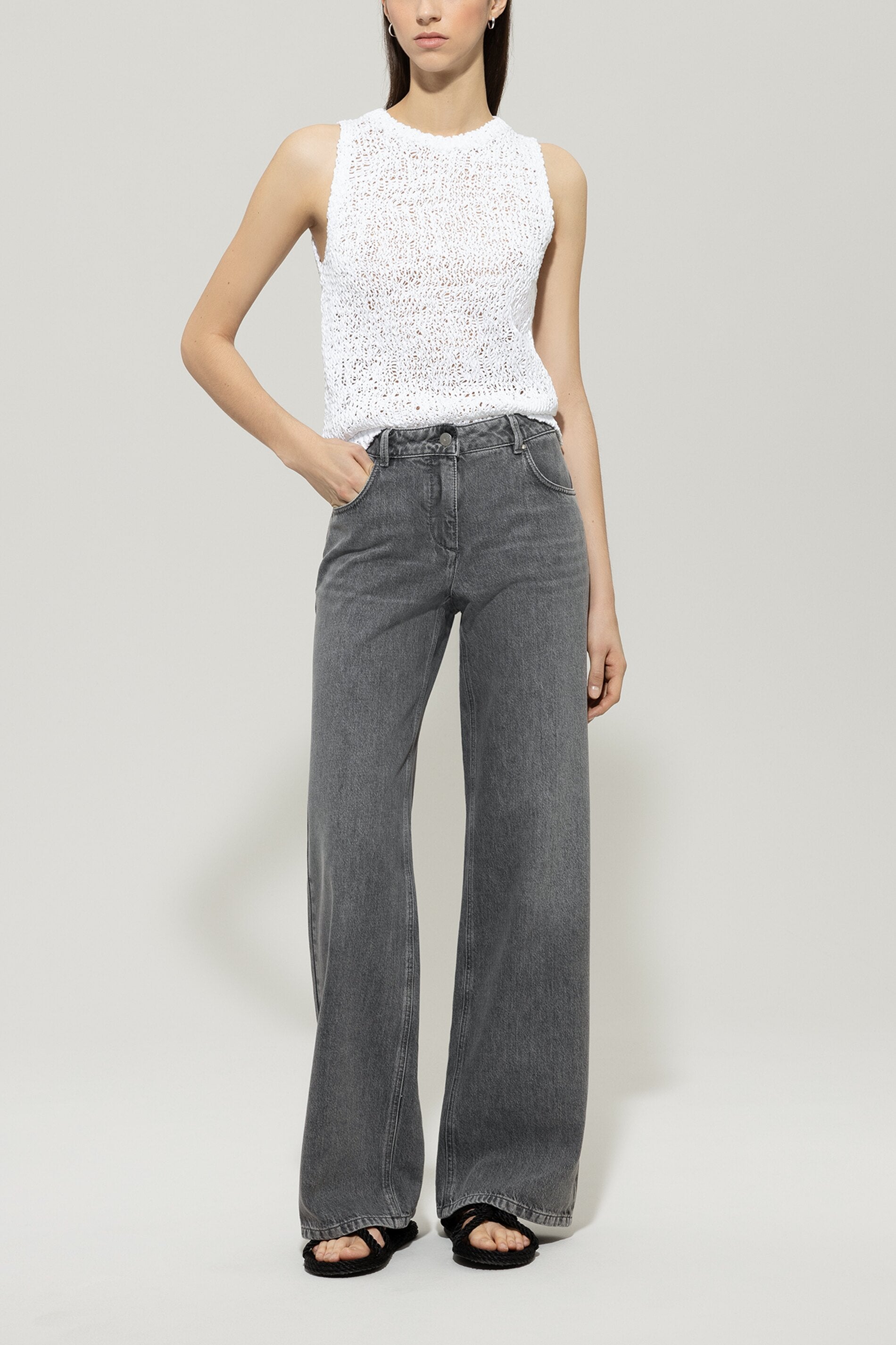 Bouclé-Stricktop-Strick & Pullover-Luisa Cerano-ARCHIVIST