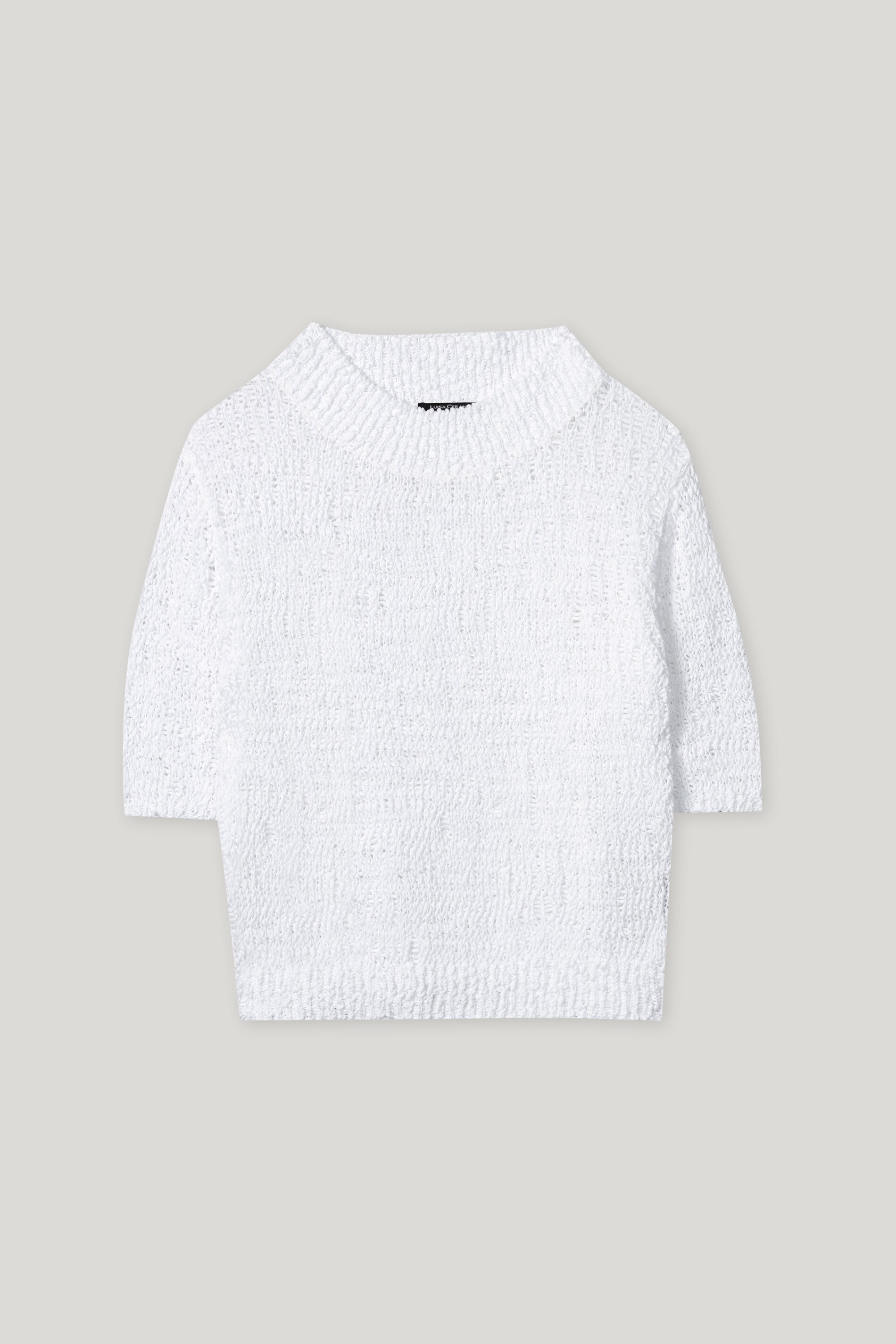 Pullover mit U-Boot-Ausschnitt