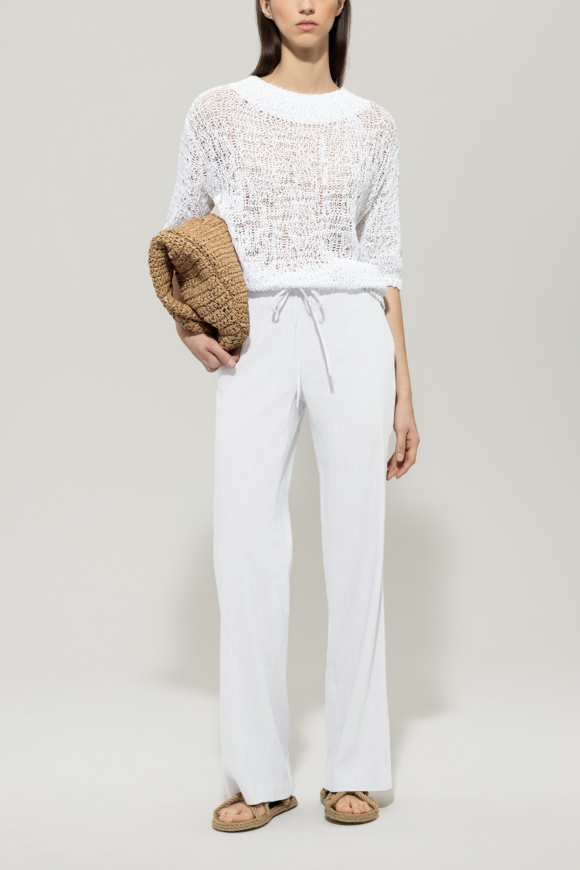 Pullover mit U-Boot-Ausschnitt