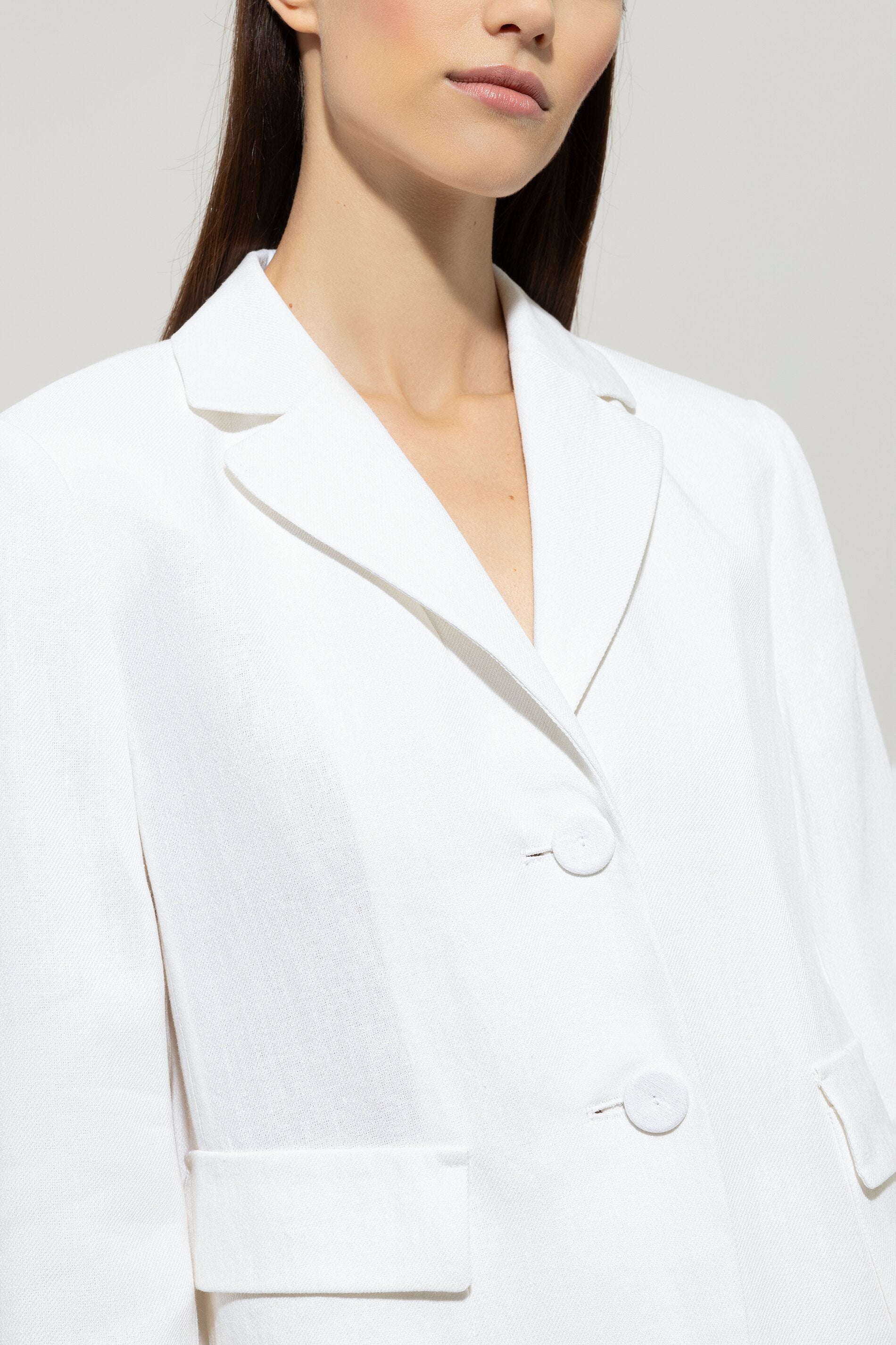 Blazer aus Leinen-Mix
