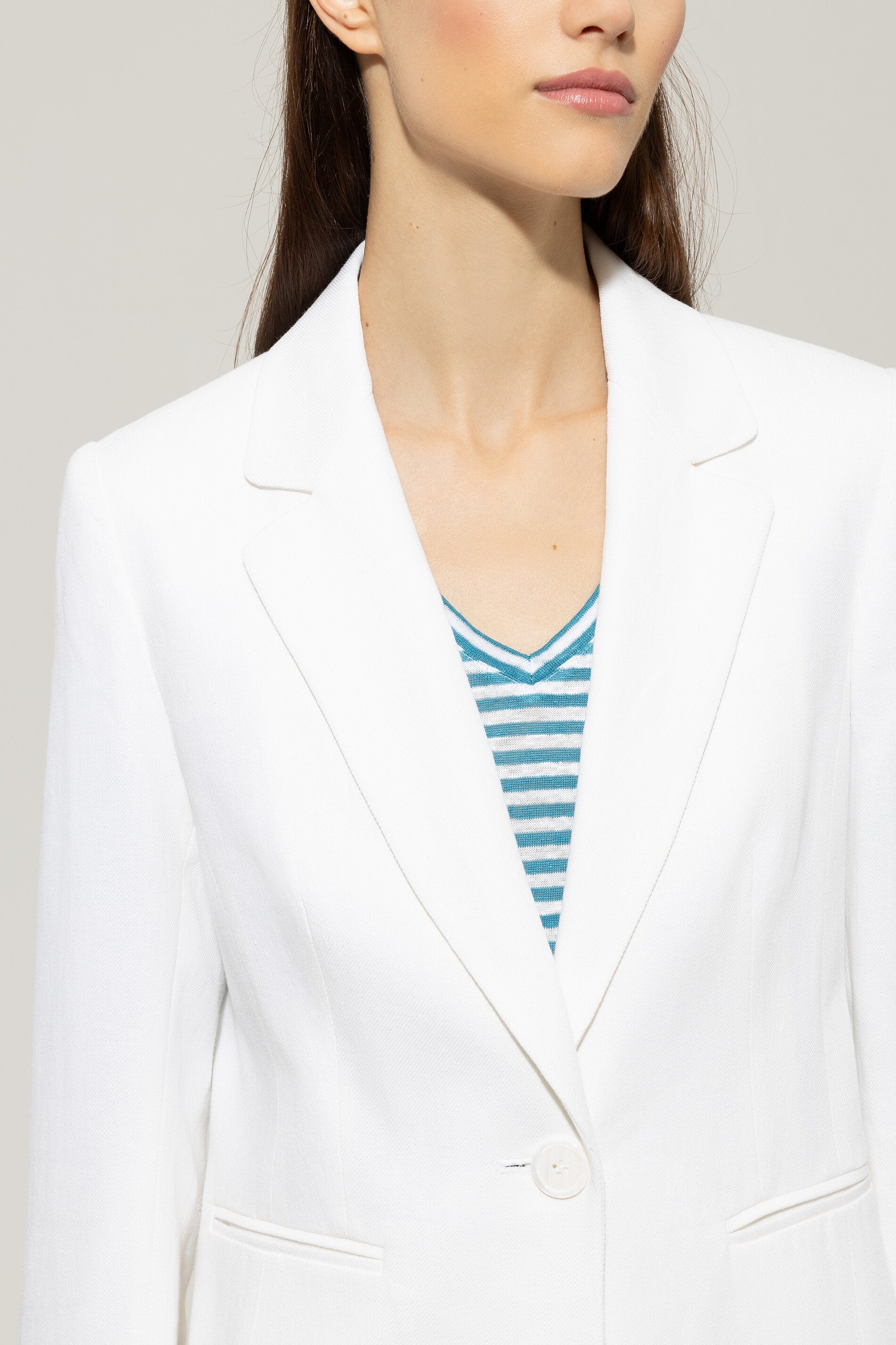Blazer aus Leinen-Mix