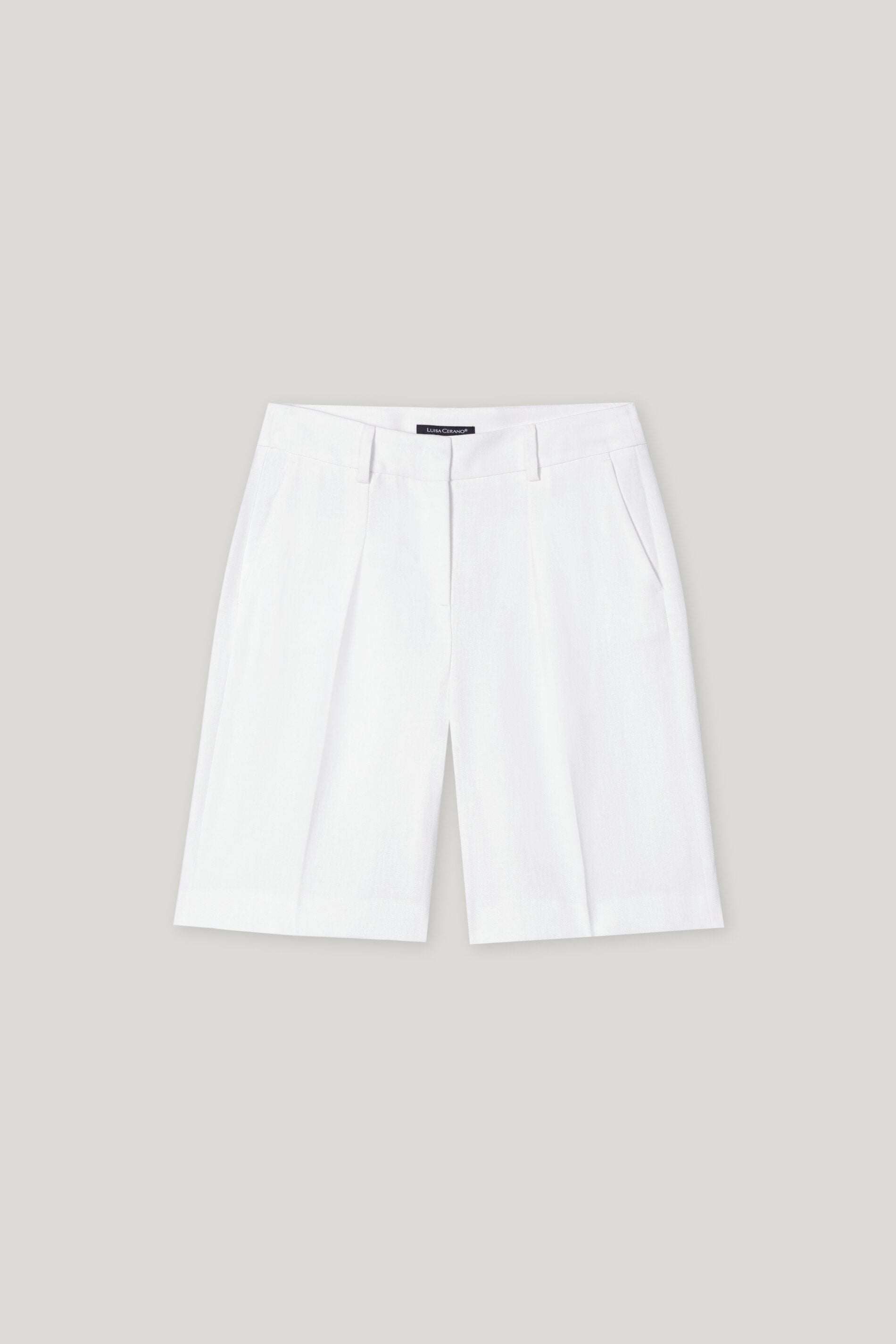 Bermuda aus Leinen-Mix