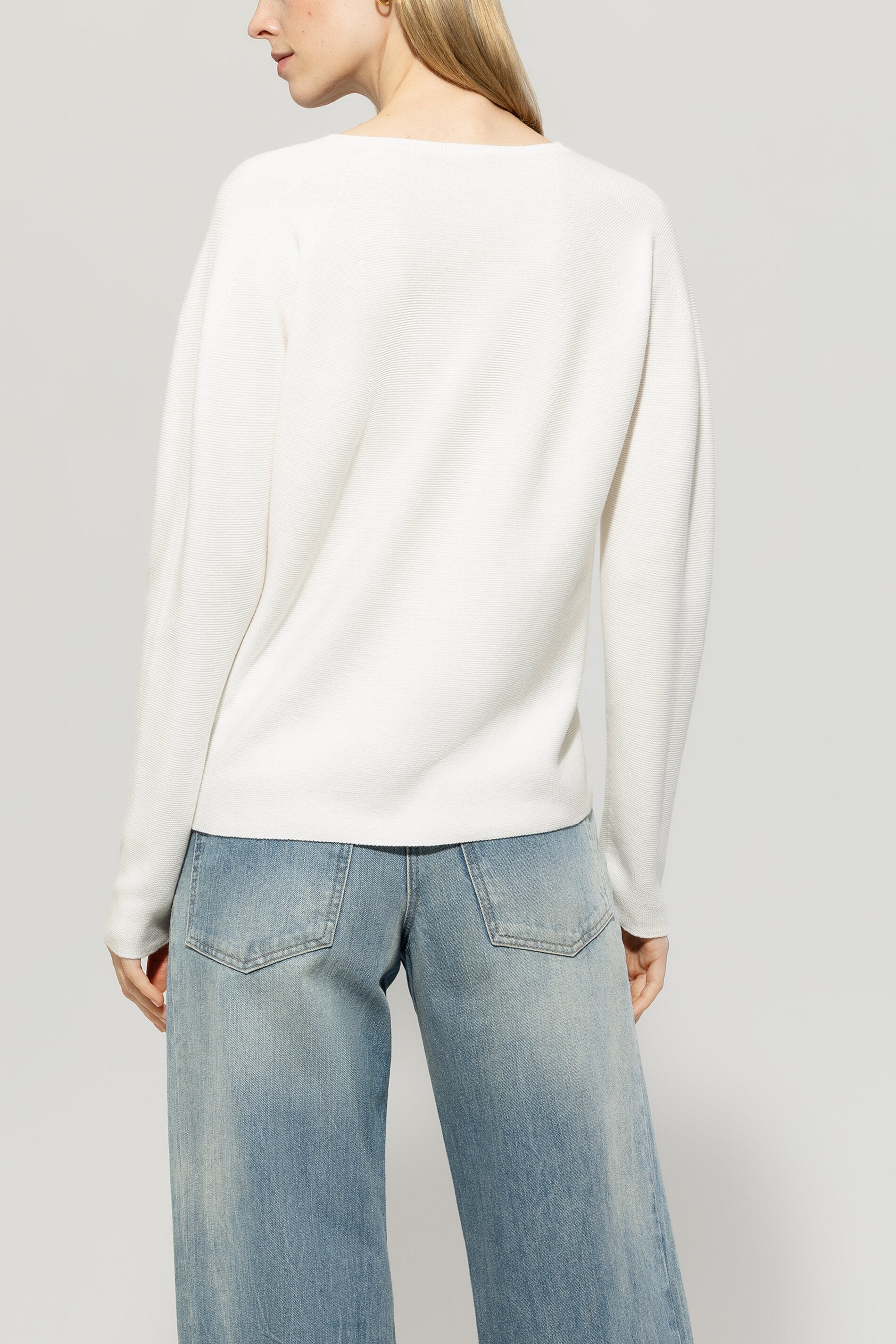 Luisa Cerano-V-Pullover in Links-Struktur-Strick & Pullover-Black-Deal-Outlet-by-ARCHIVIST