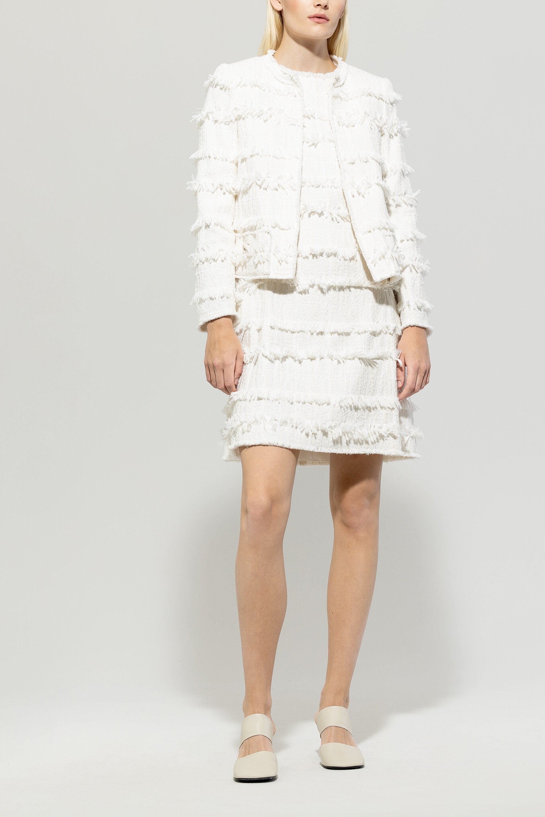 Jacke in Tweed-Optik