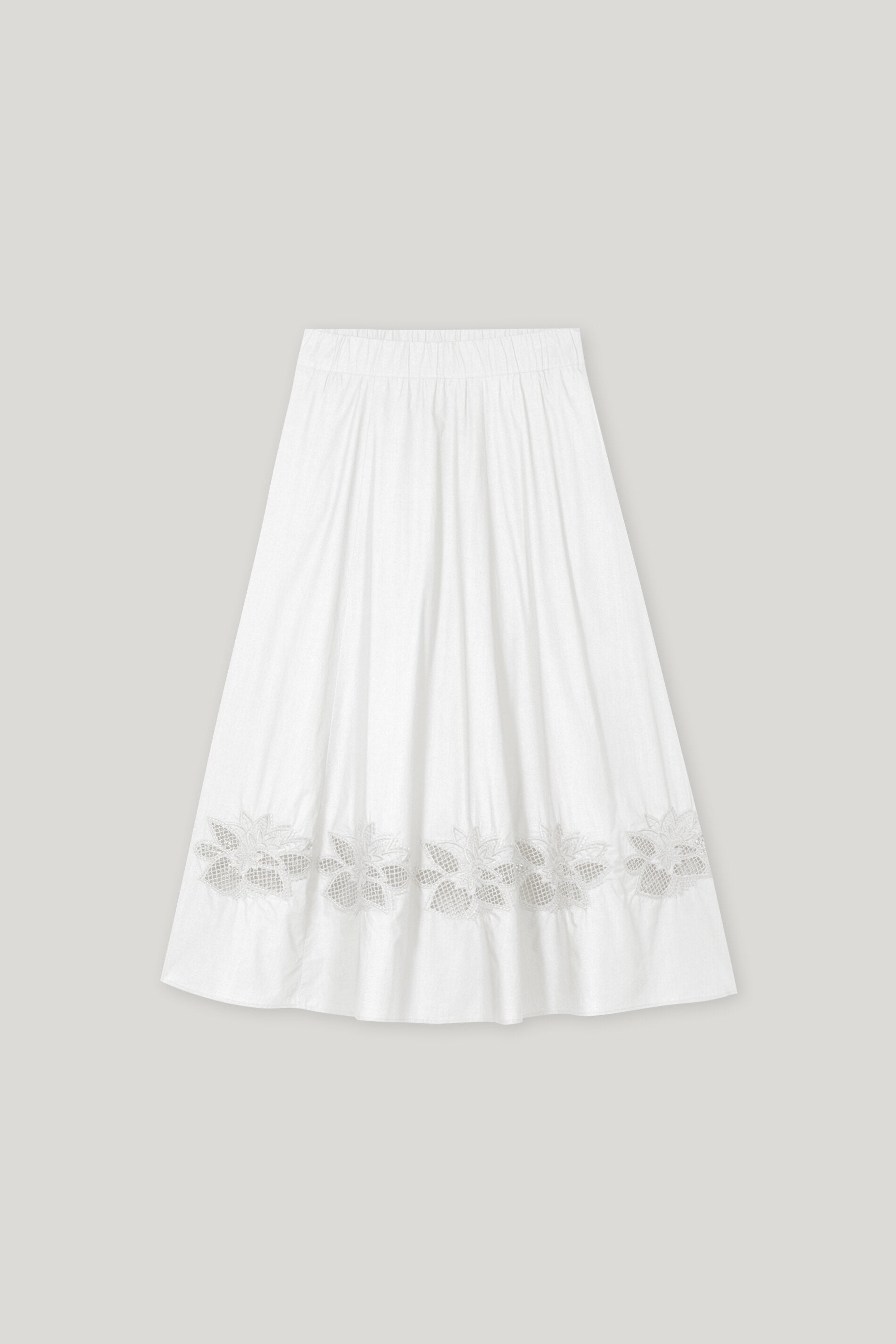 Rock mit Stickerei-Kleider & Röcke-Luisa Cerano-34-off white-ARCHIVIST