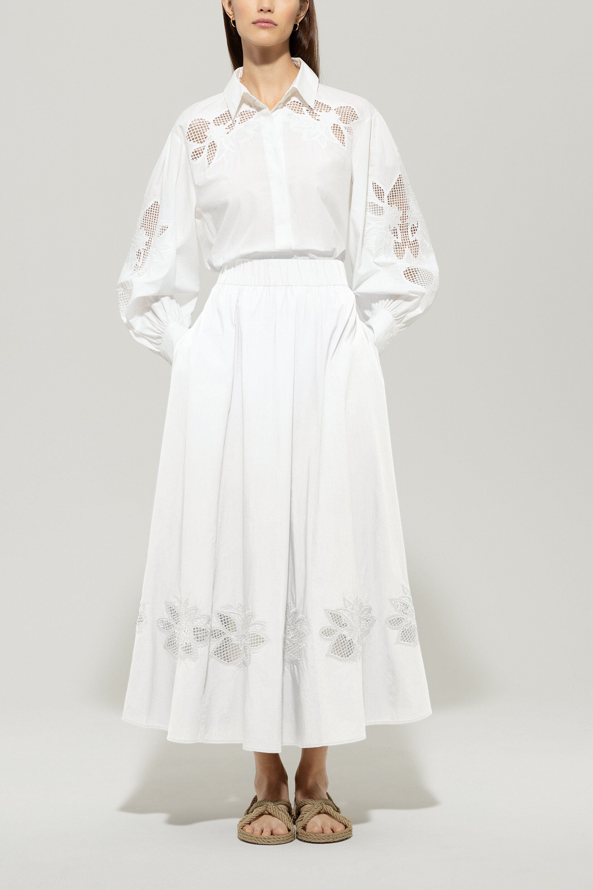 Rock mit Stickerei-Kleider & Röcke-Luisa Cerano-ARCHIVIST