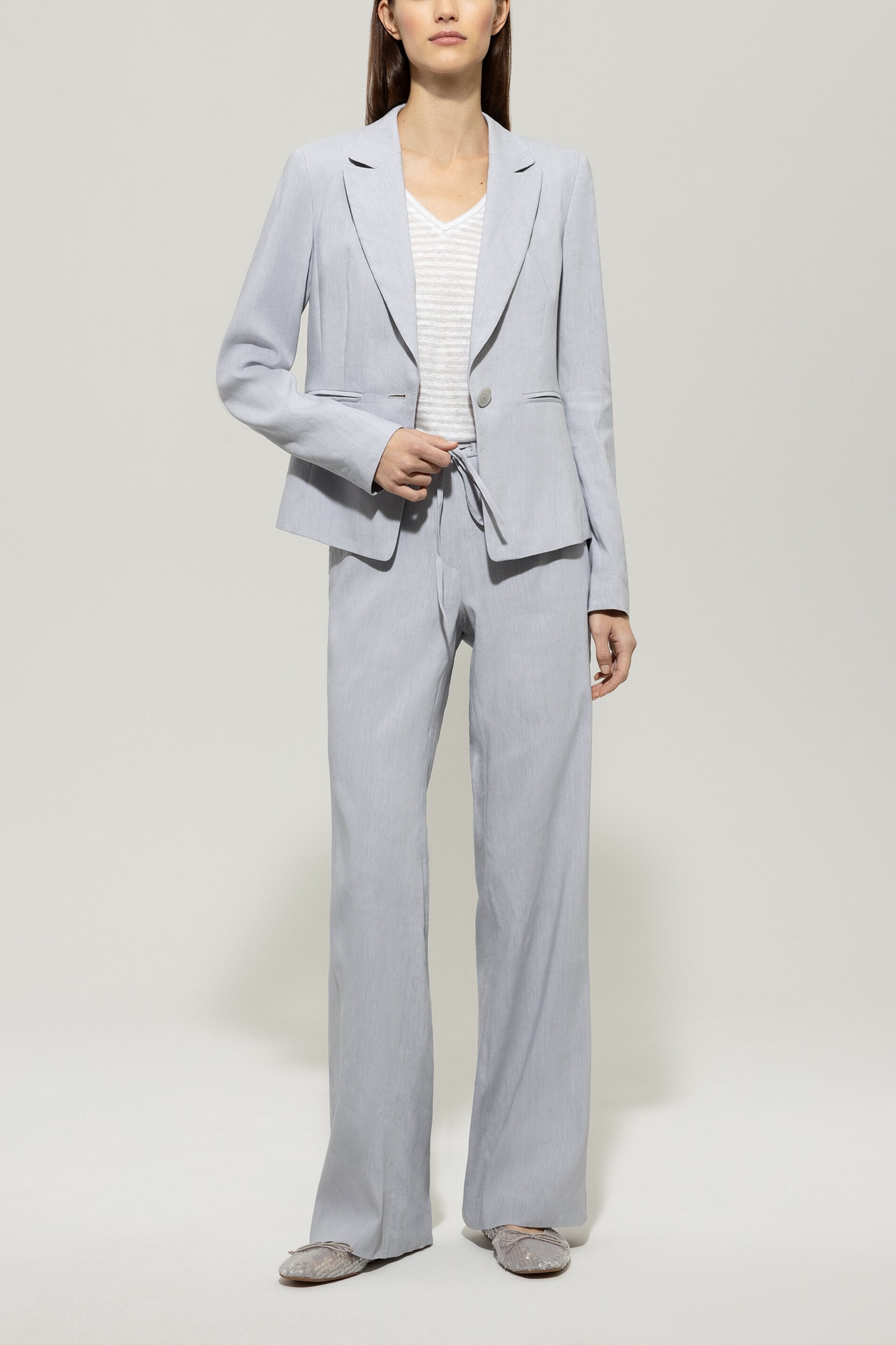 Blazer aus Leinen-Mix