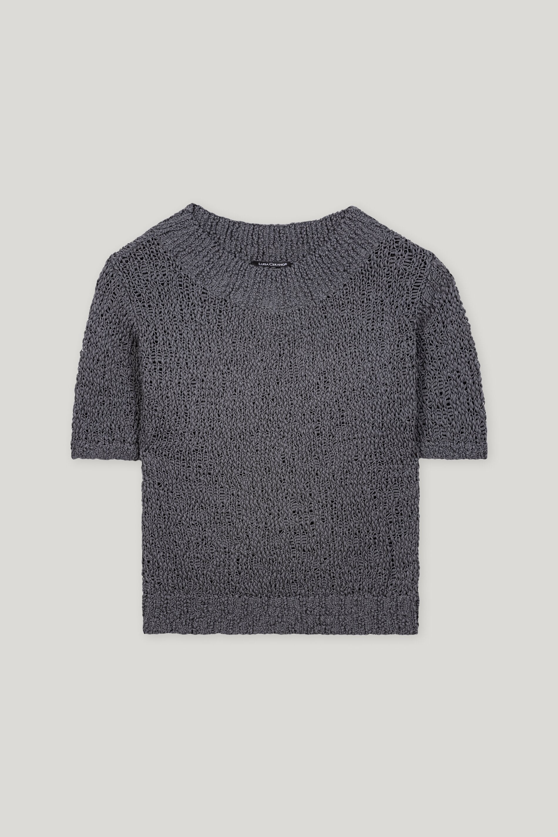 Pullover mit U-Boot-Ausschnitt-Strick & Pullover-Luisa Cerano-34-cool grey-ARCHIVIST