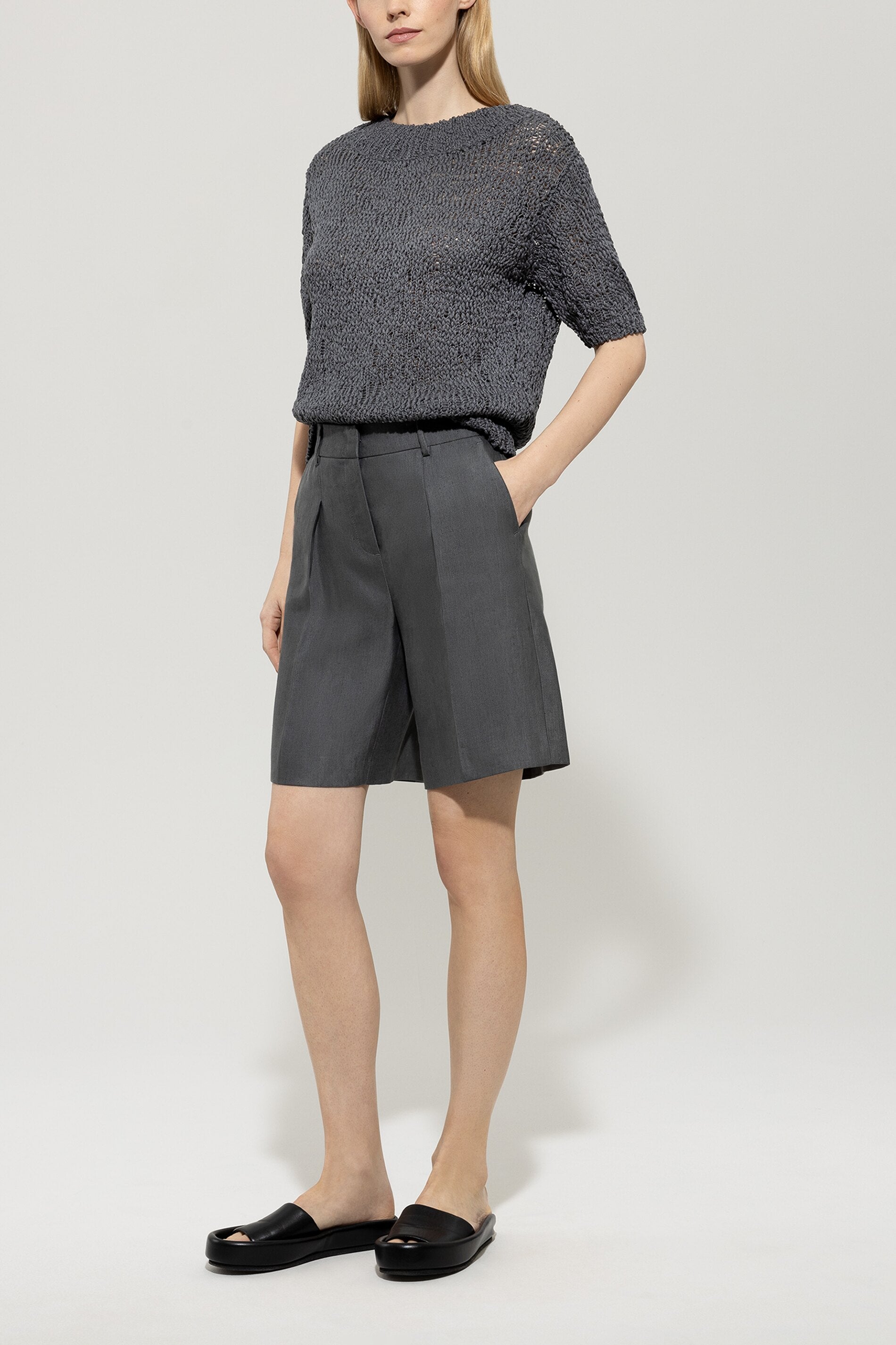 Pullover mit U-Boot-Ausschnitt-Strick & Pullover-Luisa Cerano-ARCHIVIST