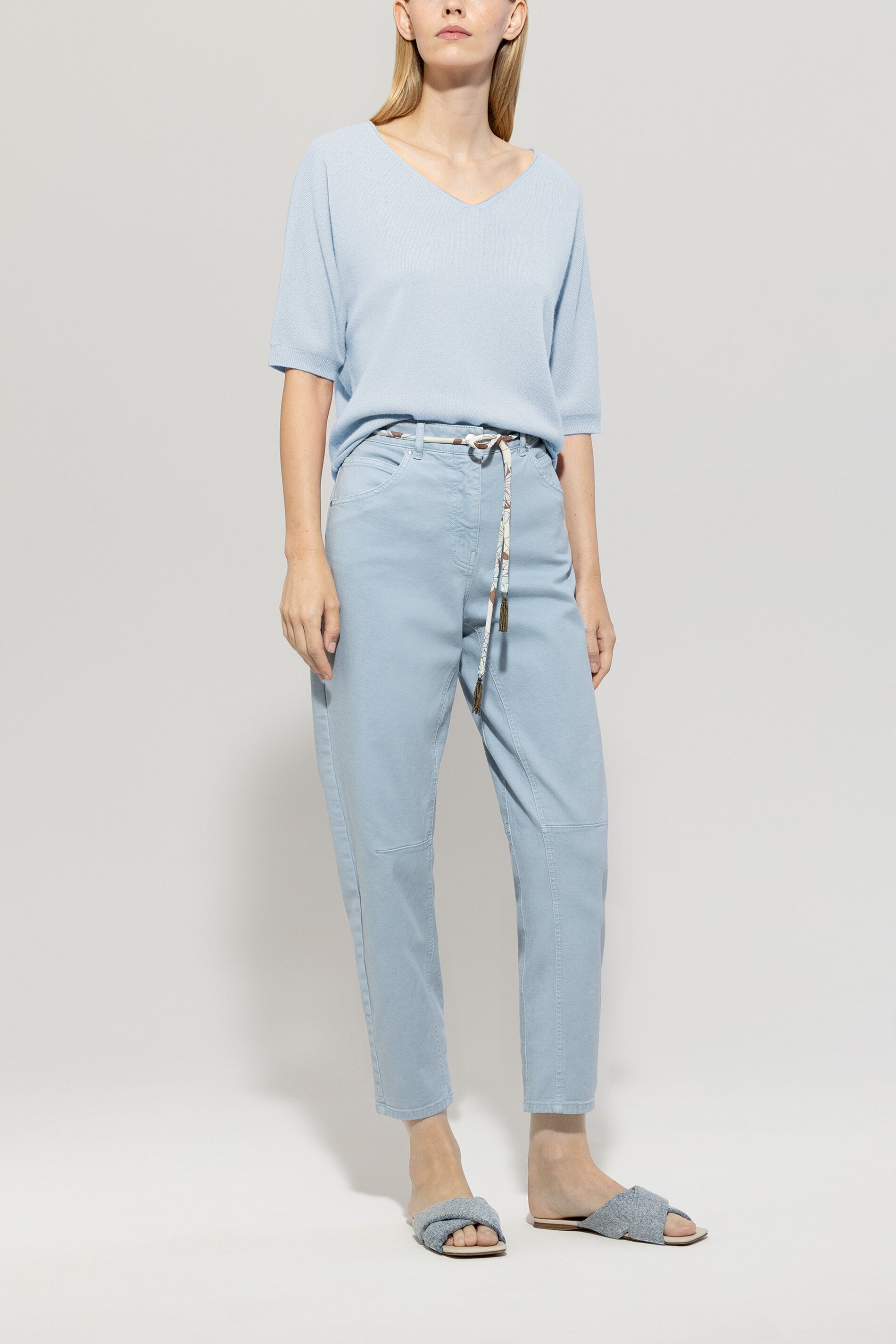 Luisa Cerano-V-Pullover aus Kaschmir-Mix-Strick & Pullover-Black-Deal-Outlet-by-ARCHIVIST