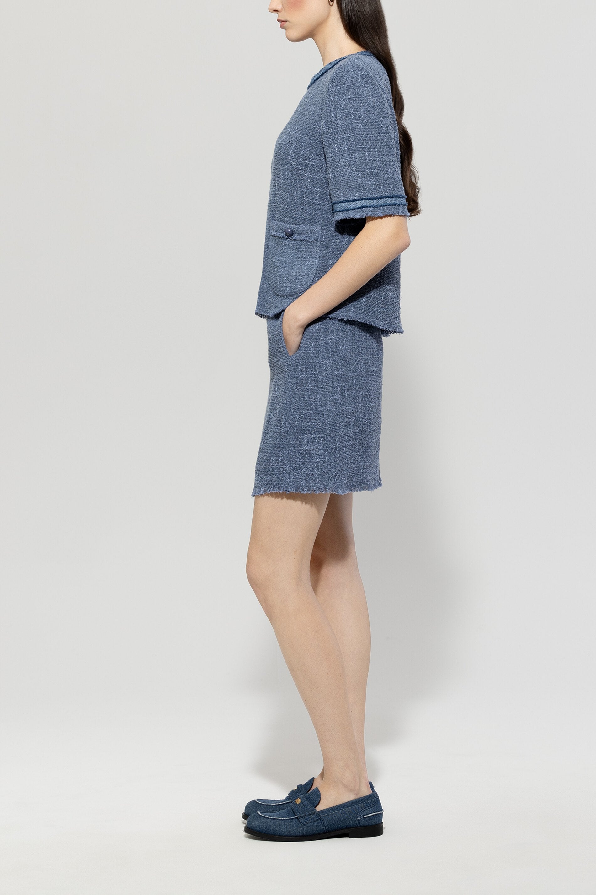 Luisa Cerano-Vintage-Tweedbluse-Hemden & Blusen-Black-Deal-Outlet-by-ARCHIVIST