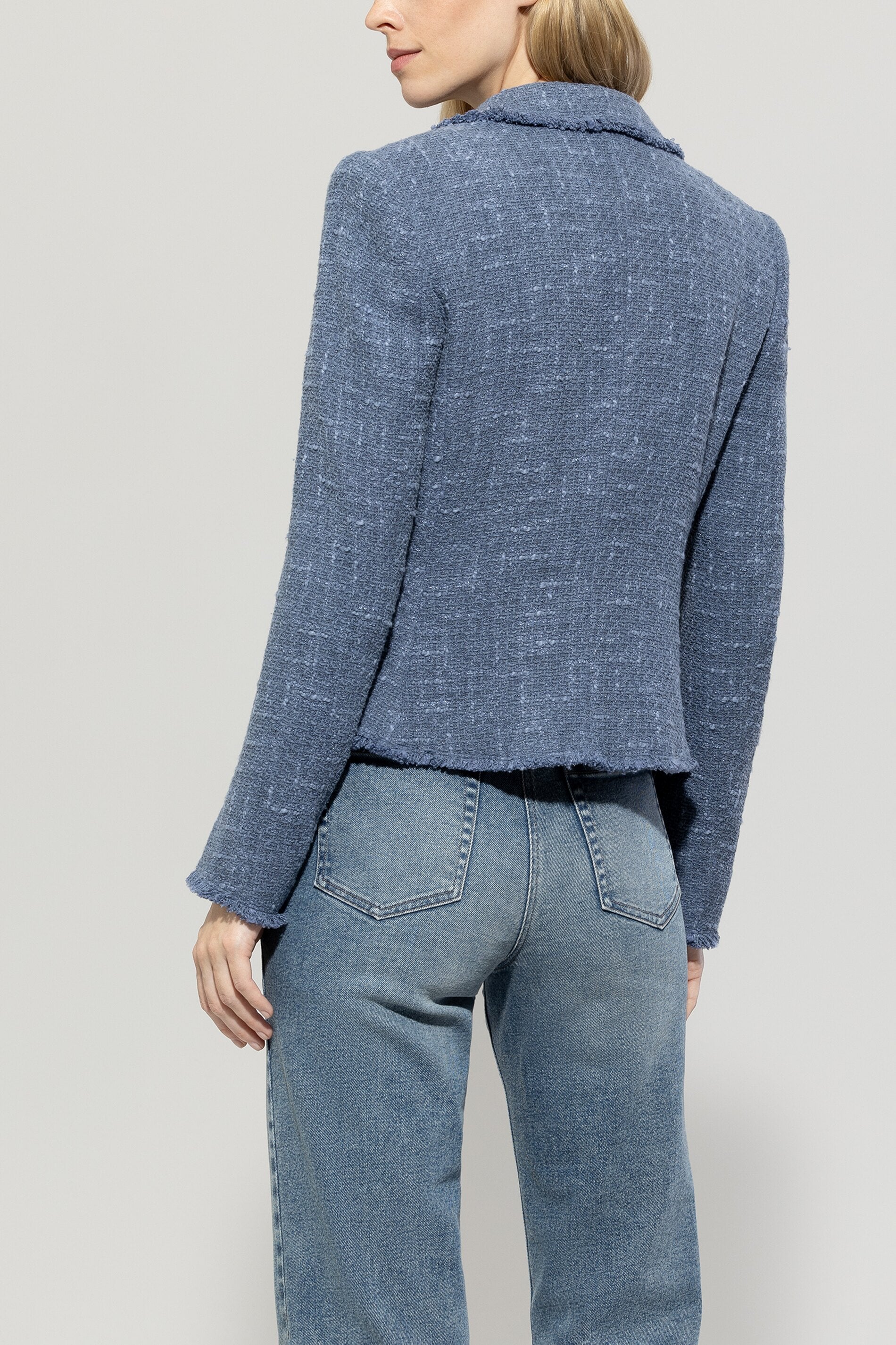 Luisa Cerano-Vintage-Tweedblazer-Jacken & Mäntel-Black-Deal-Outlet-by-ARCHIVIST