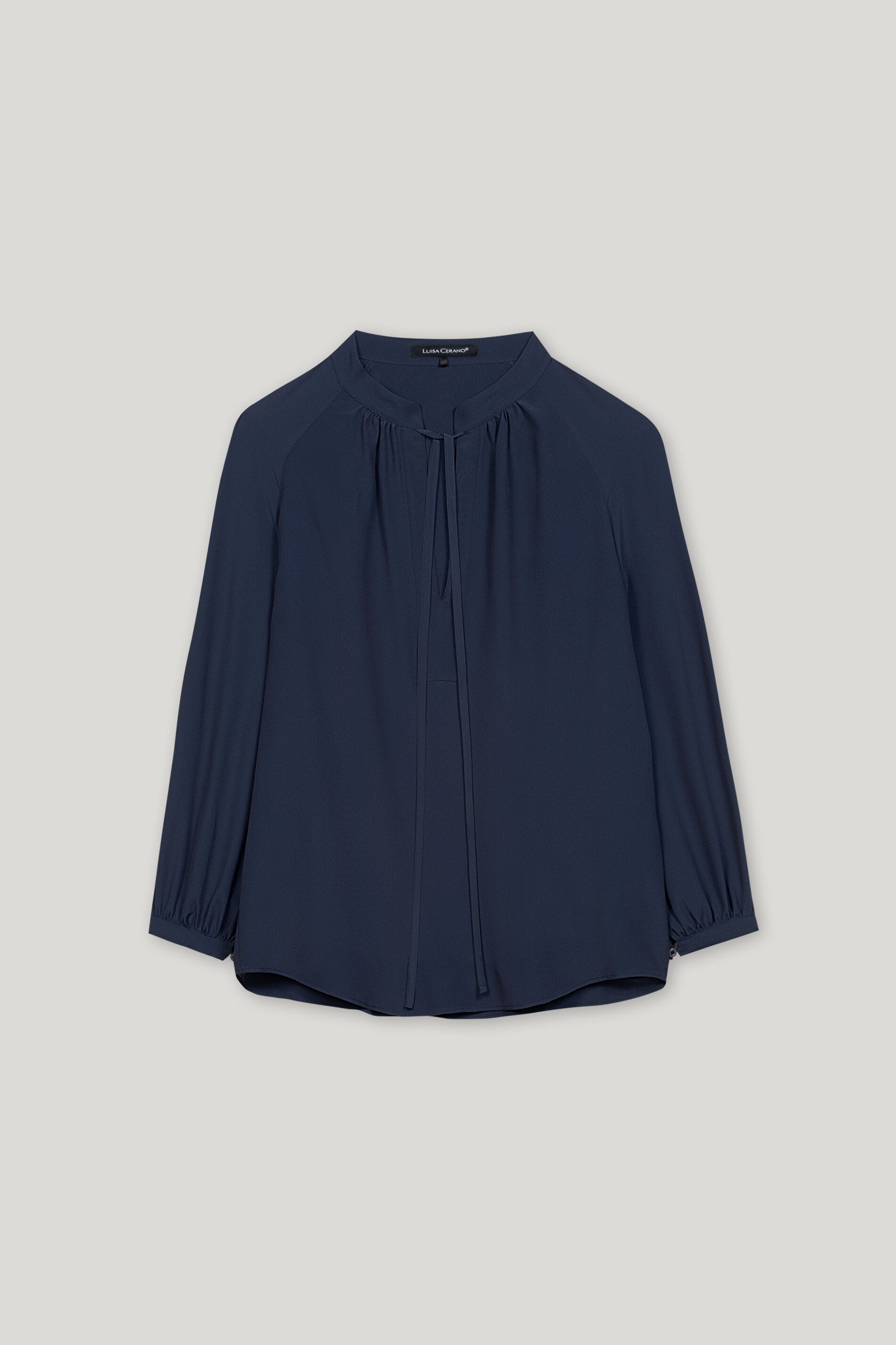 Luisa Cerano-Tunikabluse aus Seiden-Mix-Hemden & Blusen-Black-Deal-Outlet-by-ARCHIVIST