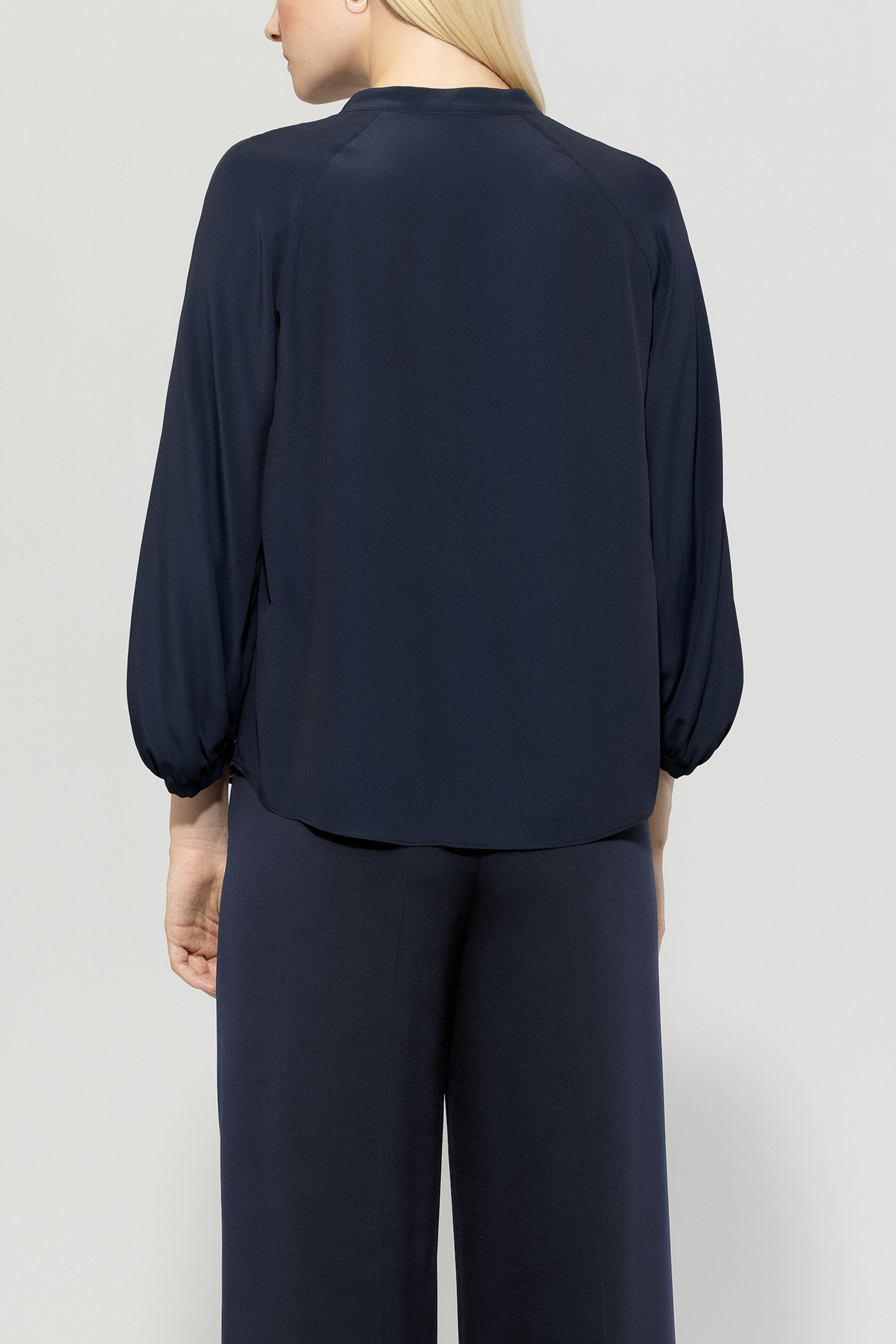 Luisa Cerano-Tunikabluse aus Seiden-Mix-Hemden & Blusen-Black-Deal-Outlet-by-ARCHIVIST