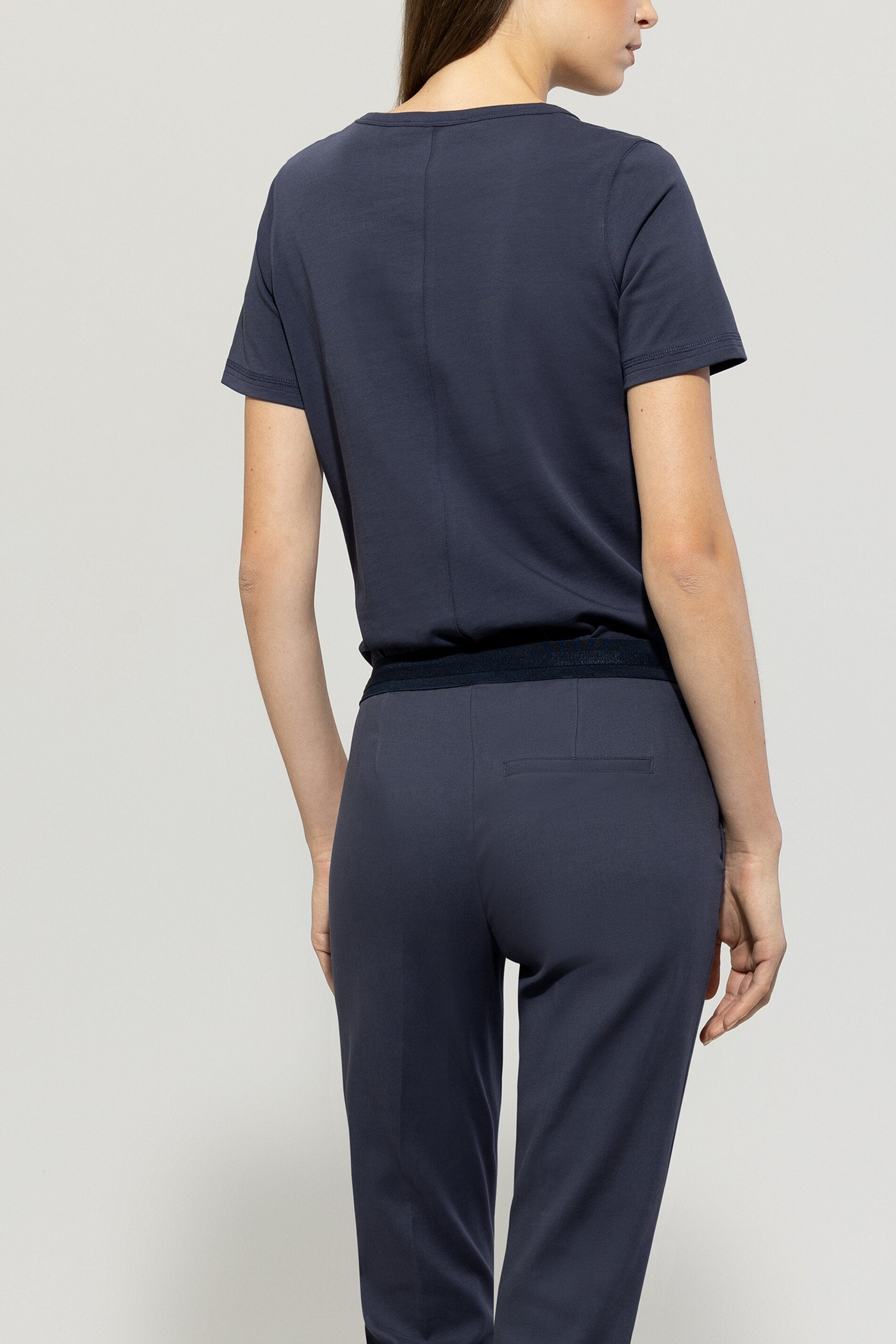 Luisa Cerano-T-Shirt mit Logo-Applikation-Shirts-Black-Deal-Outlet-by-ARCHIVIST