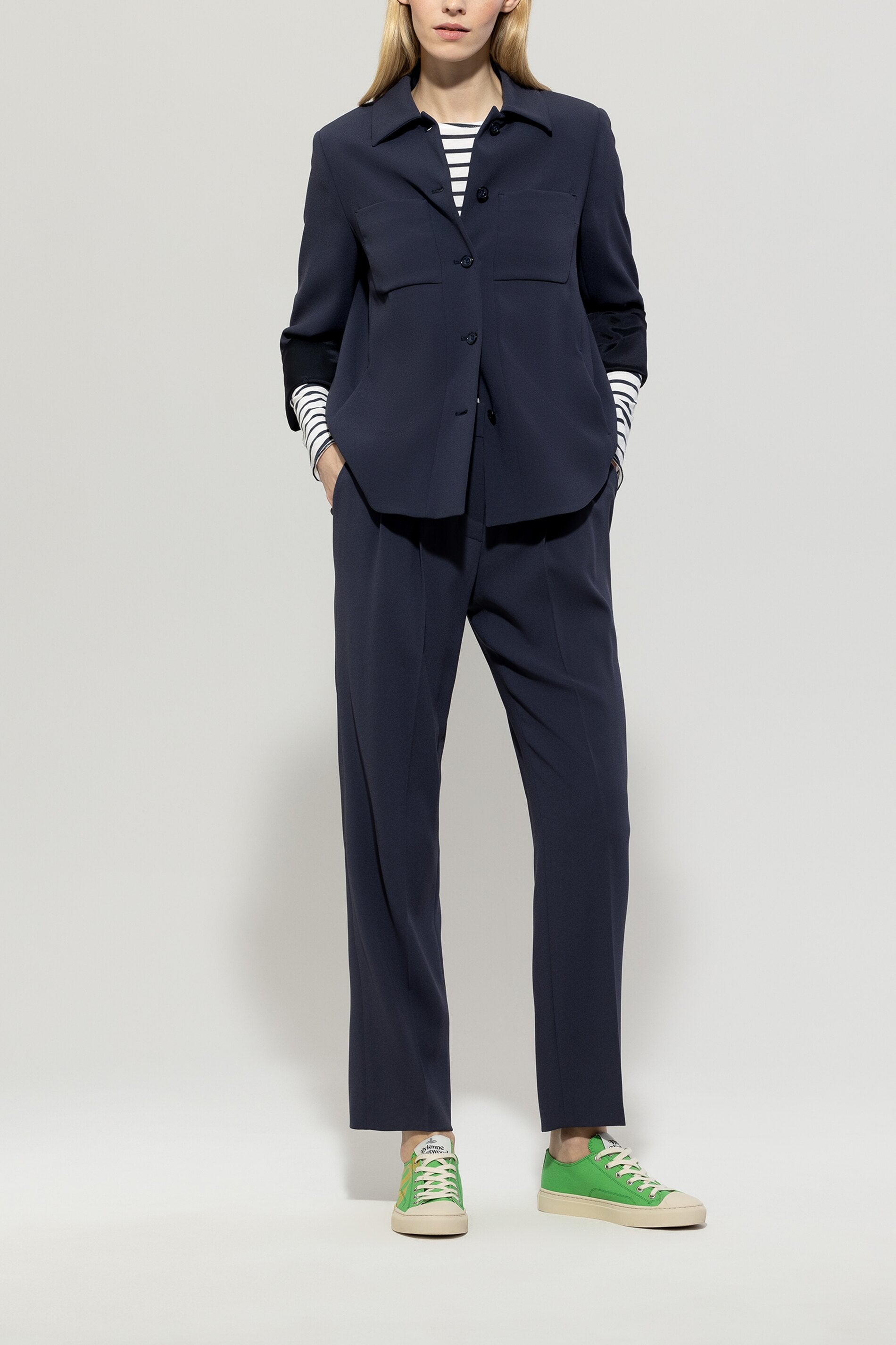 Luisa Cerano-Satin-Tapered-Pants-Hosen-Black-Deal-Outlet-by-ARCHIVIST