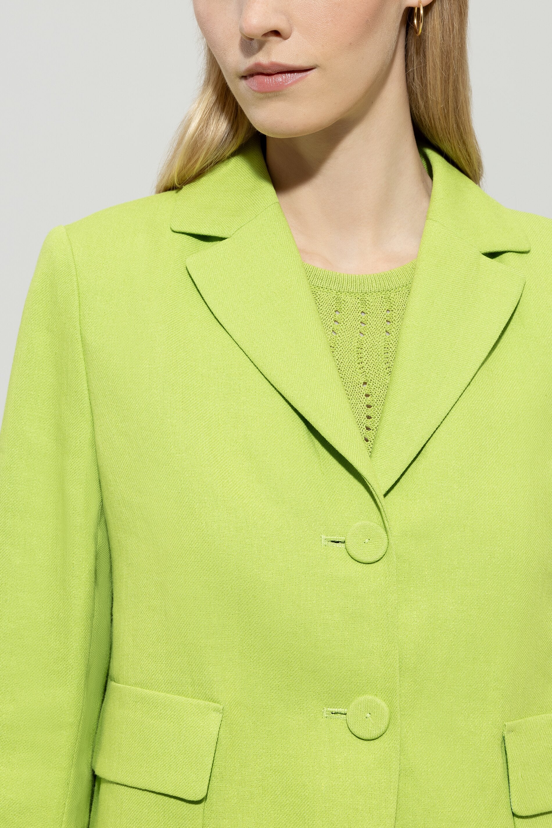 Blazer aus Leinen-Mix