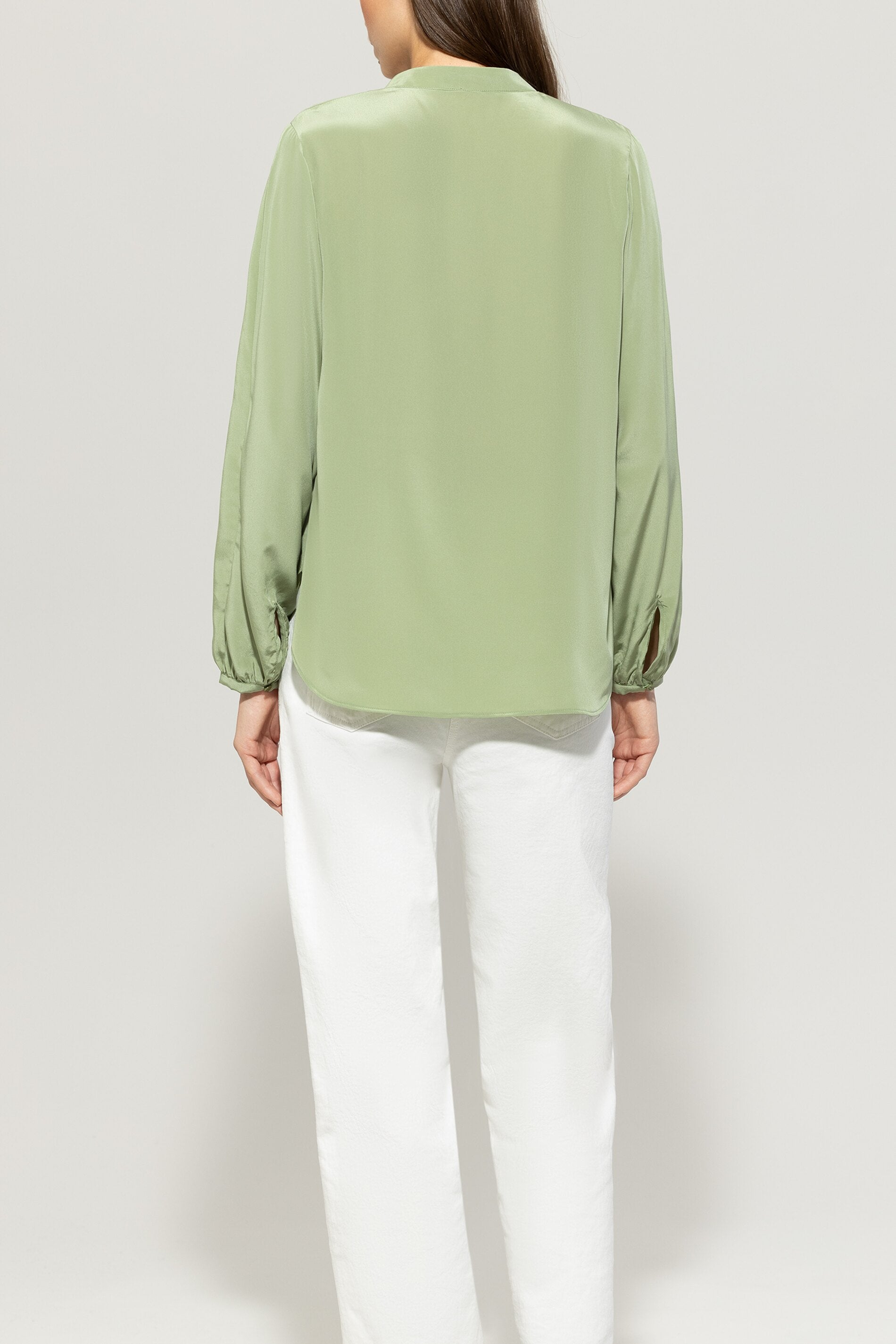 Luisa Cerano-Tunikabluse mit V-Neck-Hemden & Blusen-Black-Deal-Outlet-by-ARCHIVIST