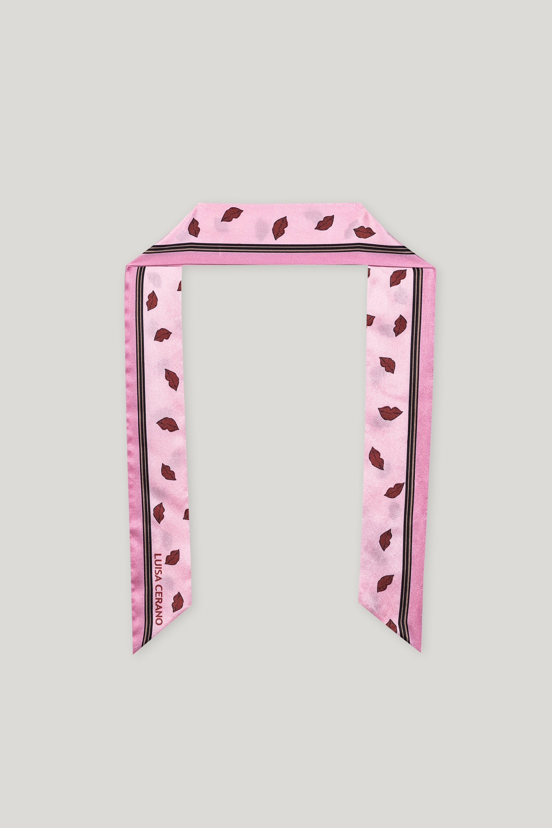 Luisa Cerano-Schal mit Lips-Print-Accessoires-Black-Deal-Outlet-by-ARCHIVIST